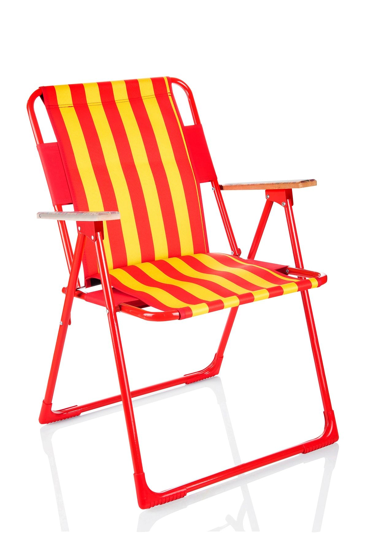 Miras Fans Pro Katlanır Sandalye , Sarı-kırmızı (2 YIL GARANTİ)
