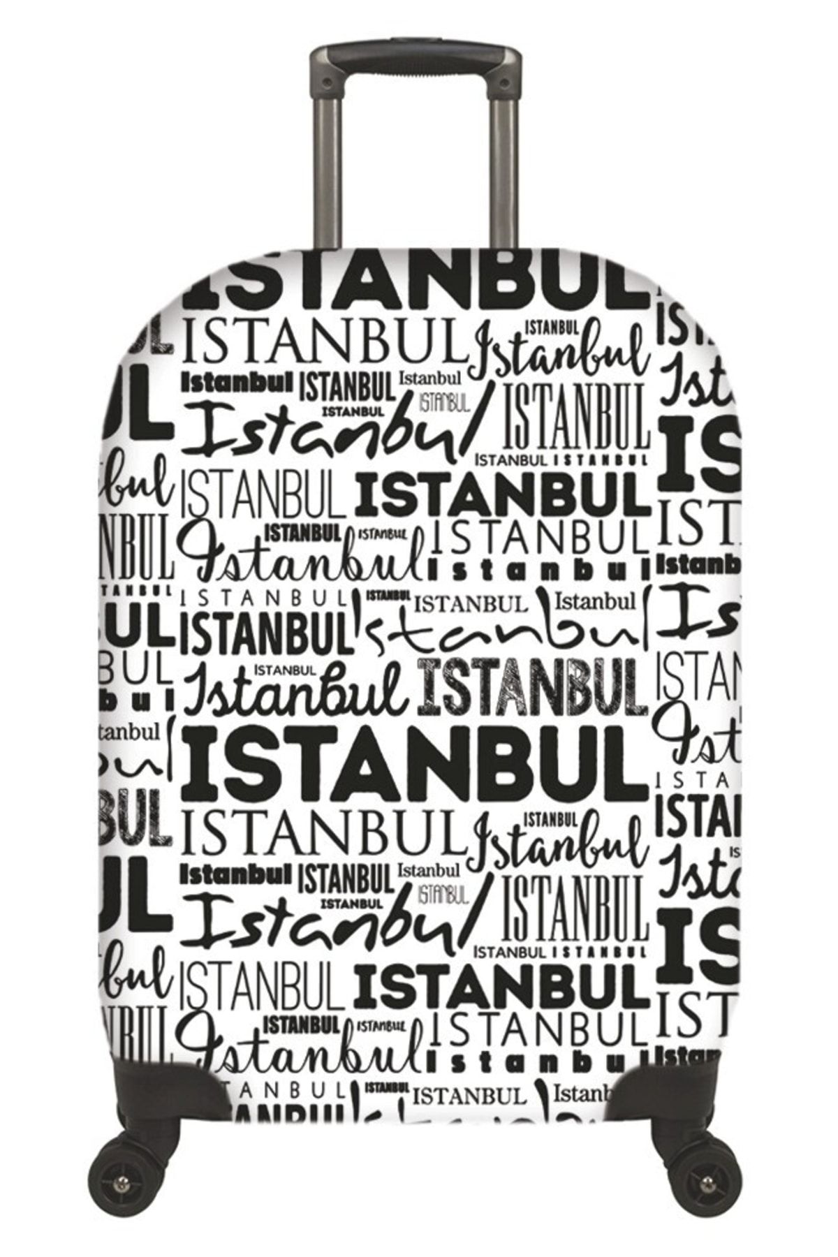 MY SARACİYE 79 Istanbul Yazılar Valiz Kılıfı, Bavul Kılıfı - Istanbul Yazılar 79
