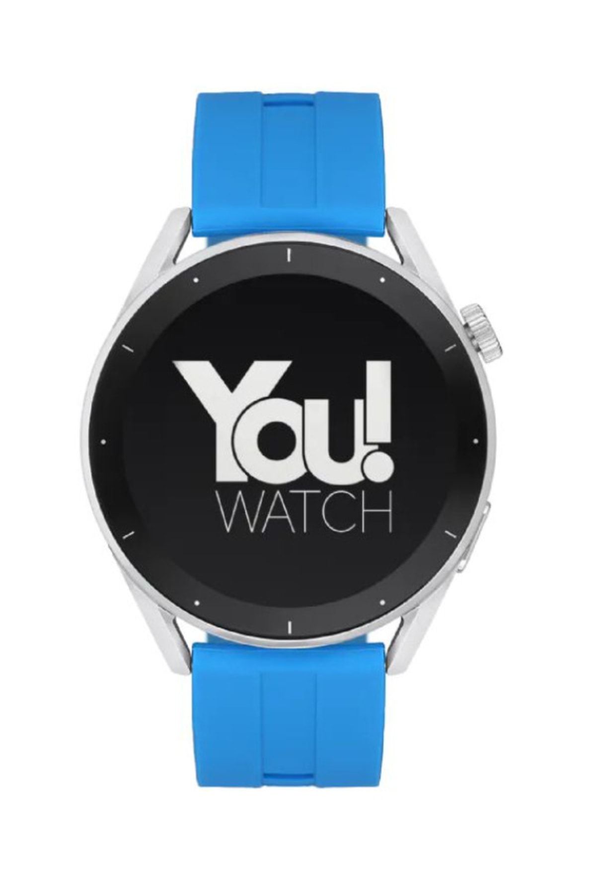 You Watch Youwatch R12-ar126 Gümüş Kasa Mavi Silikon Unisex Akıllı Saat