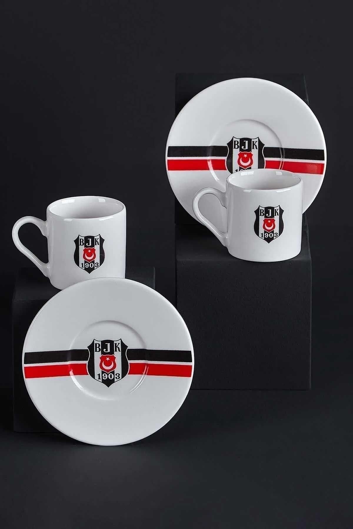 Beşiktaş Lisanslı 2'li Porselen Fincan Takımı