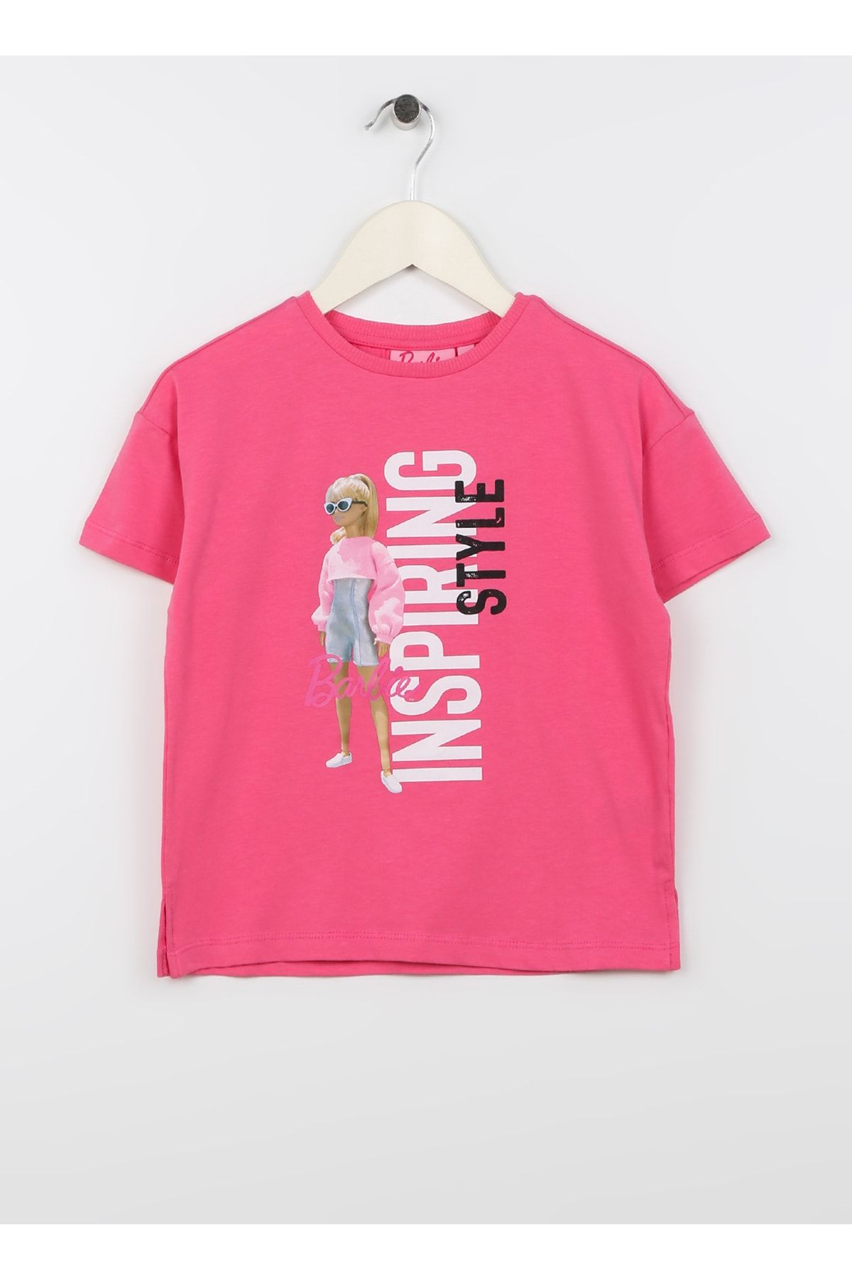 Barbie T-shirt, 7-8 Yaş, Fuşya