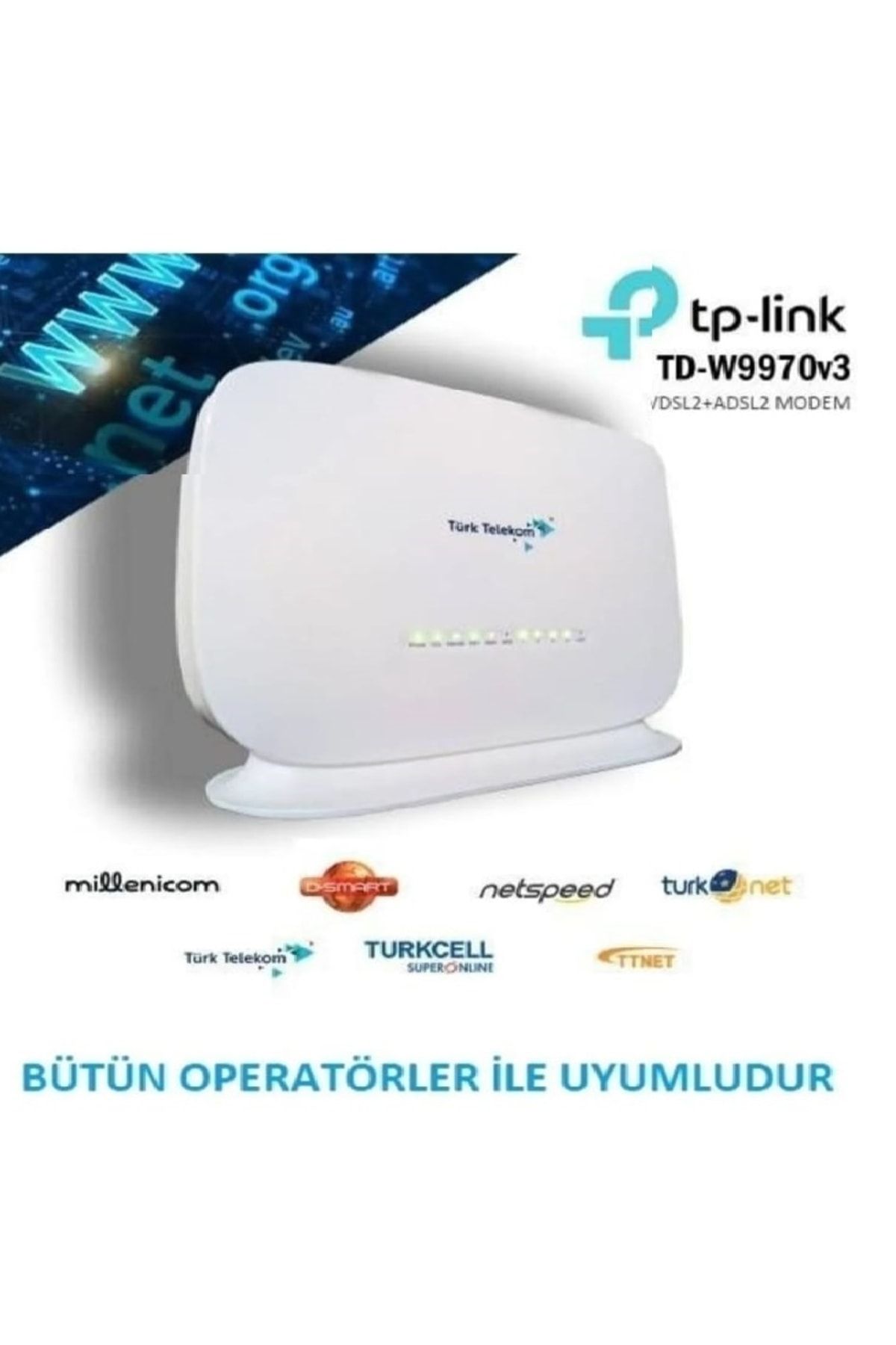 ARTDİJİTAL Türk Telekom Modem 300mbps Kablosuz Usb Vdsl2/adsl/2 Modem Router(YENİLENMİŞ)