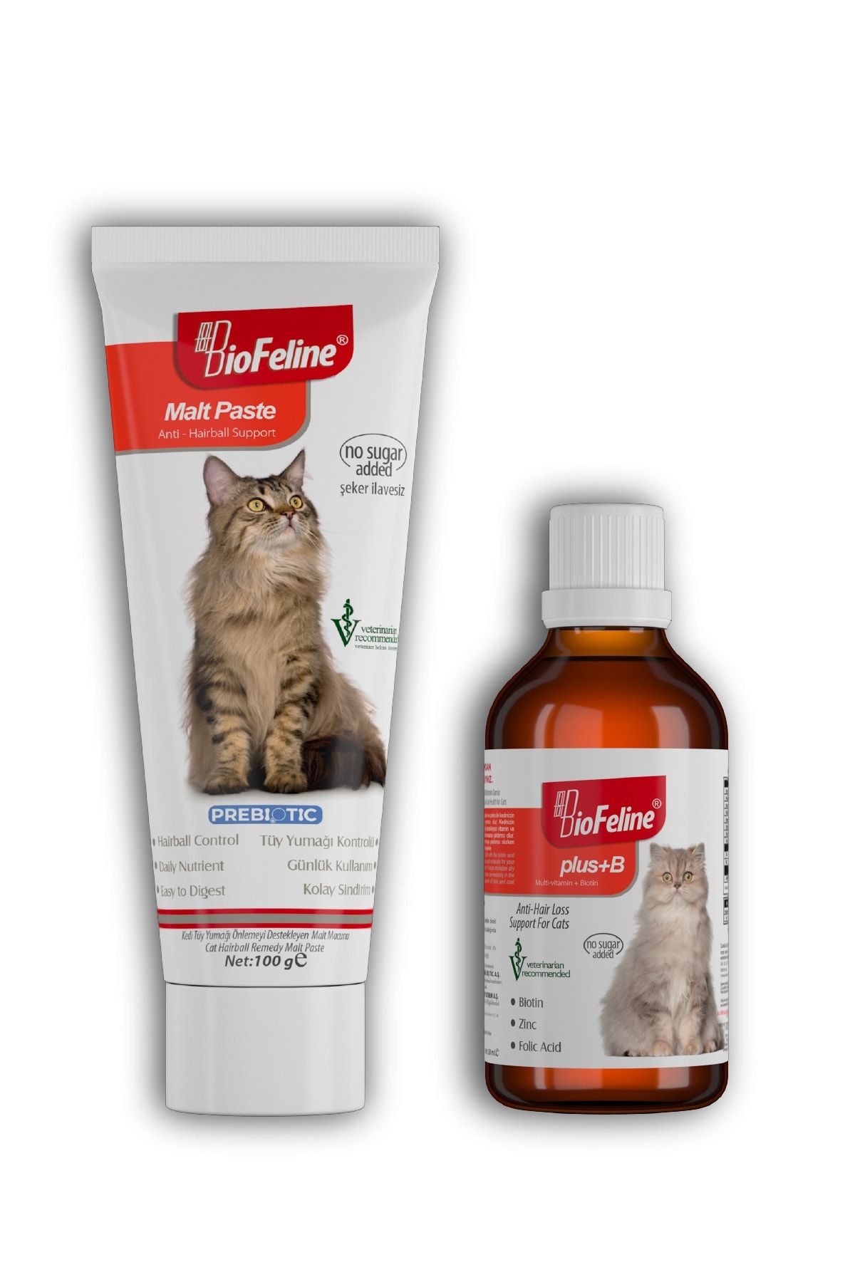 BioFeline Kedi Seti (MALT PASTE & PLUS B FOR CATS)