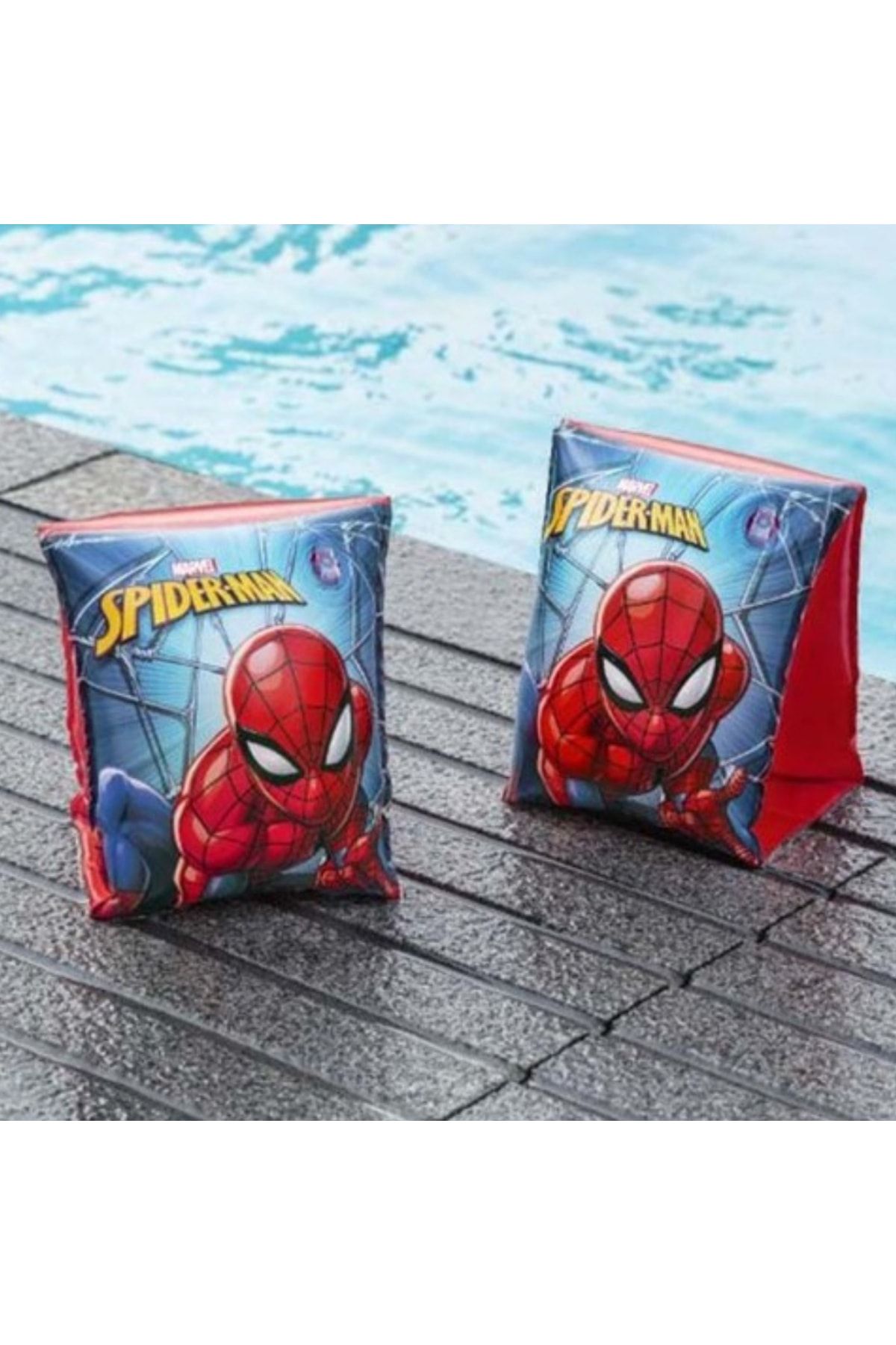 Spiderman Yeni Marvel Serisi * Lisanslı* Örümcek Adam Şişme Kolluk Deniz Simit Çocuk