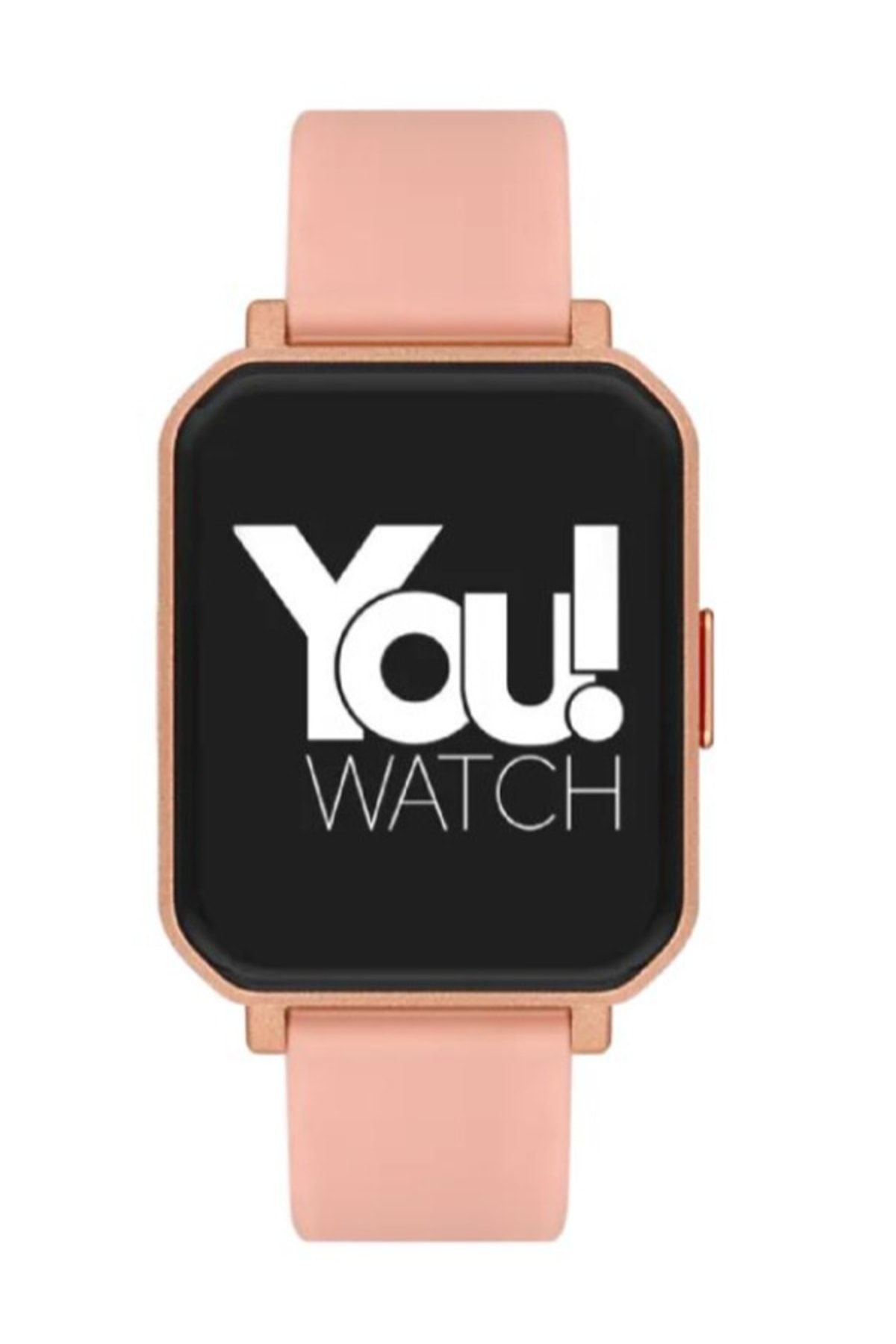 You Watch Youwatch F12-yf124 Rose Altın Renk Kasa Pembe Silikon Kordon Unisex Akıllı Kol Saati