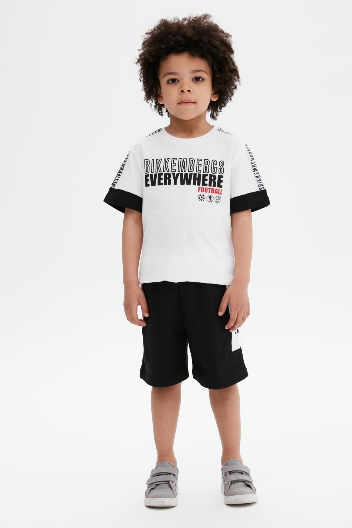 Bikkembergs Bg Store Erkek Çocuk Beyaz T-shirt 23ss0bk1553