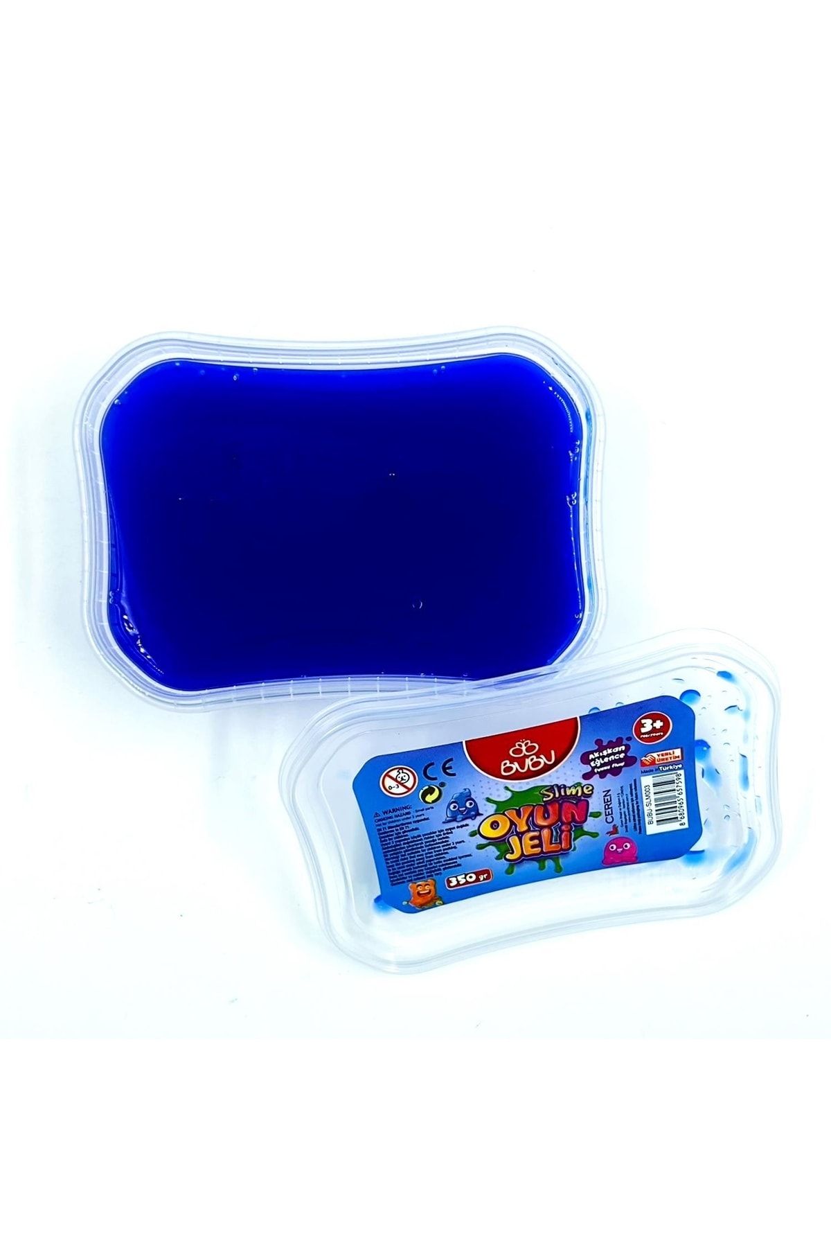 Bubu Metalik Oyun Jeli Slime 350 Gram Neon Mavi