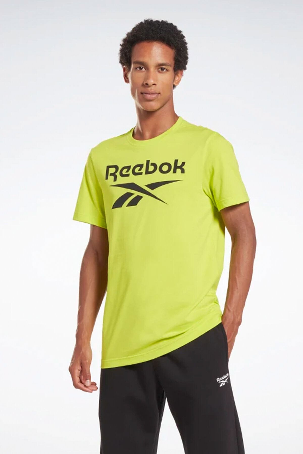 Reebok Rı Big Logo Tee Sarı Erkek Kısa Kol T-shirt