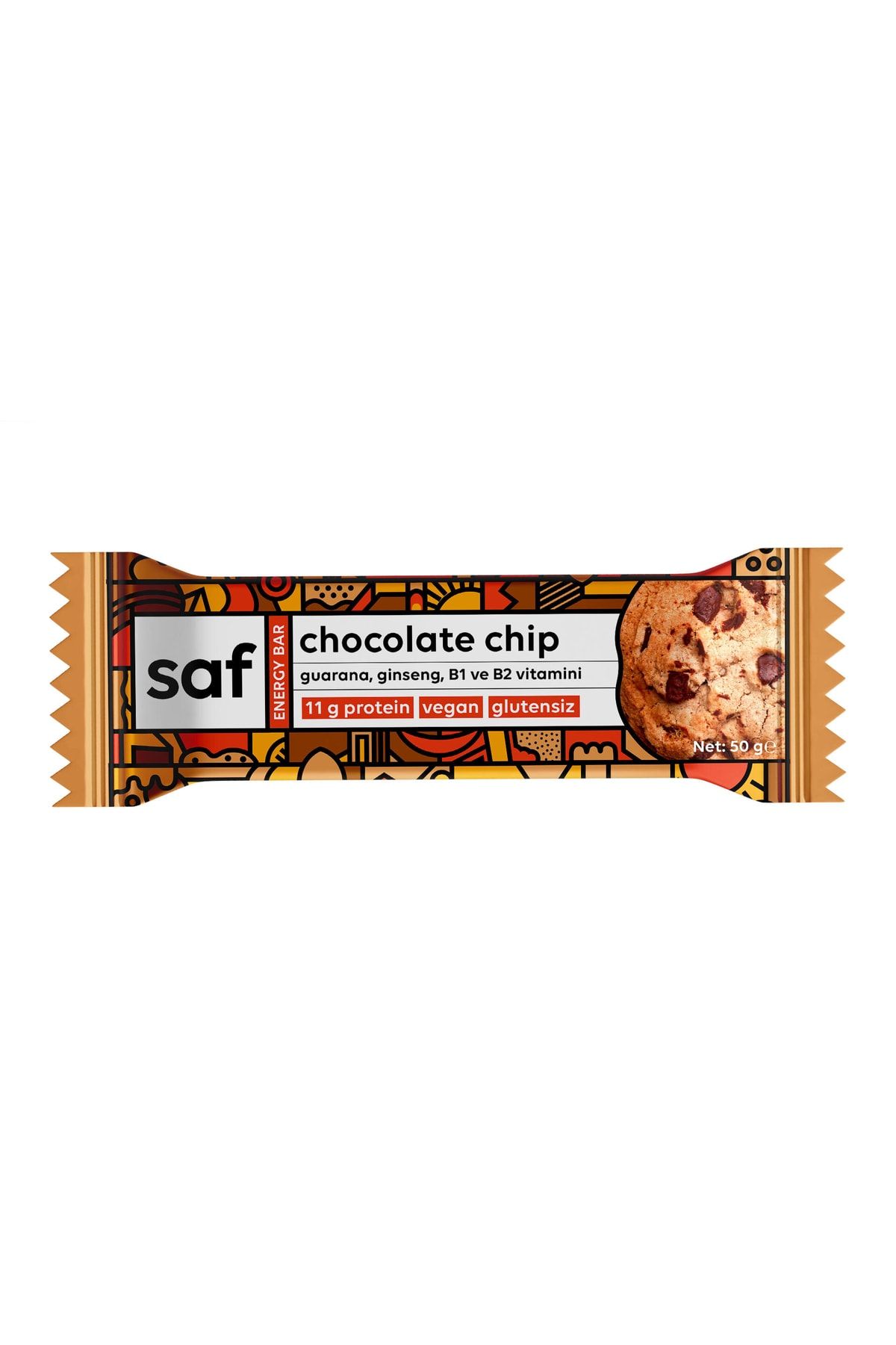 Saf Nutrition Chocolate Chip Energy Bar 50 Gr