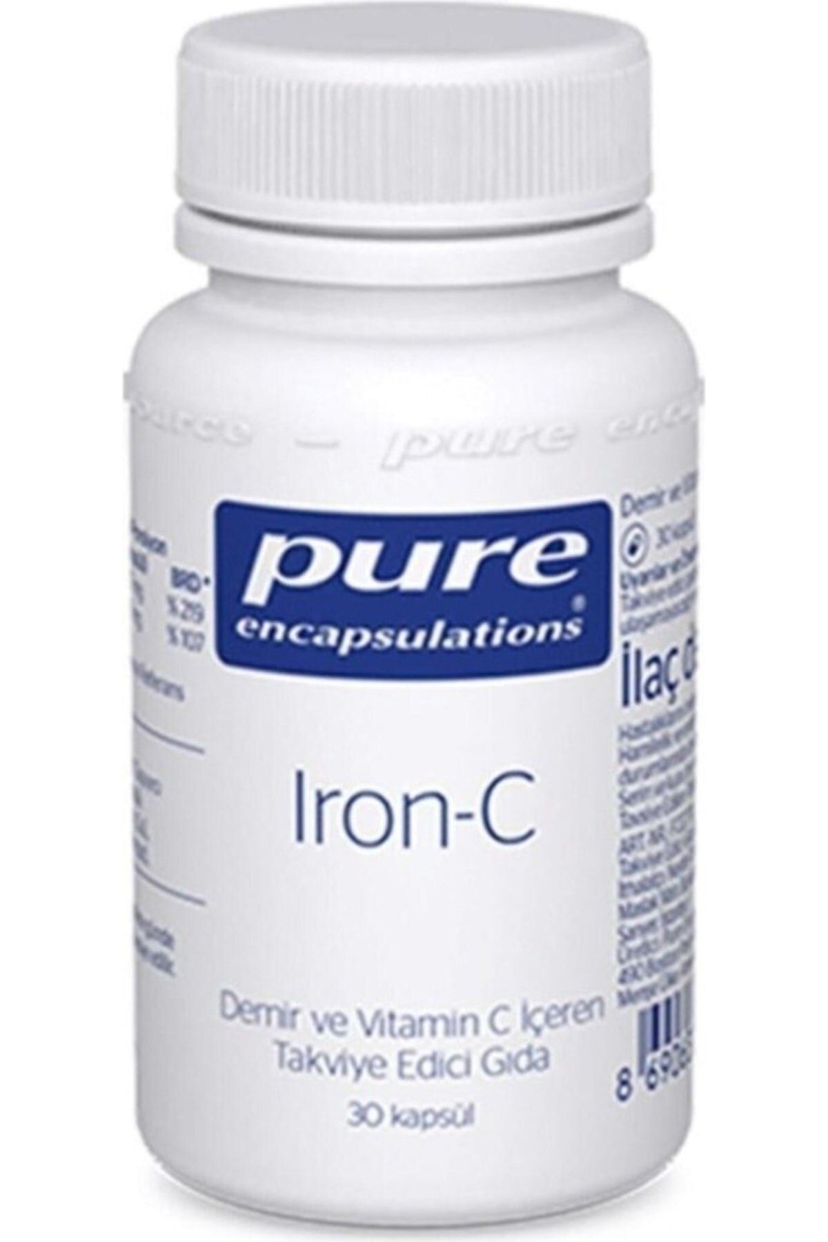 Pure Encapsulations Iron-c 30 Kapsül