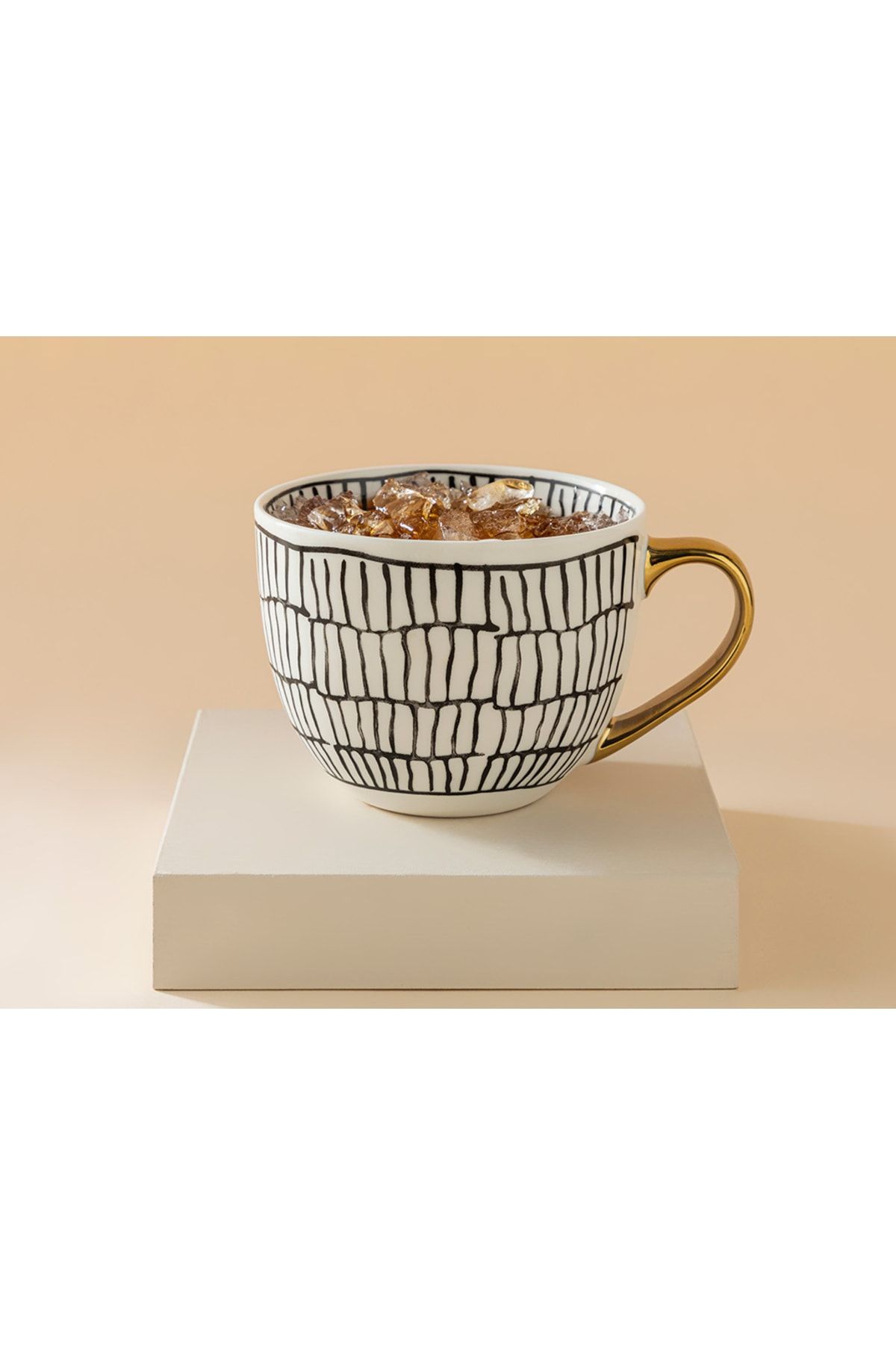 English Home Chic Shine New Bone China Kupa 450 Ml Siyah