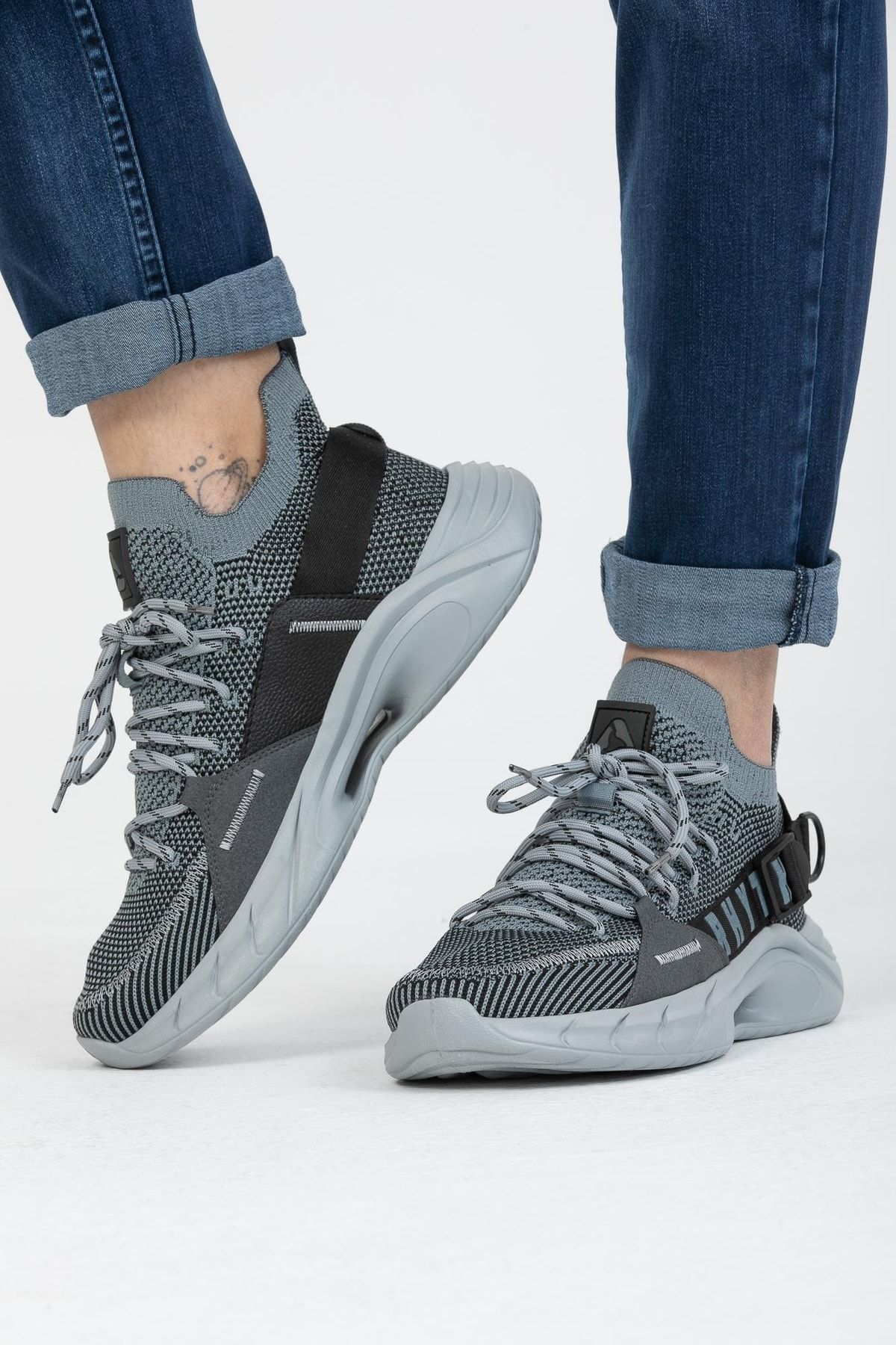 LETOON Ritim - Unisex Gri Sneaker Ayakkabı