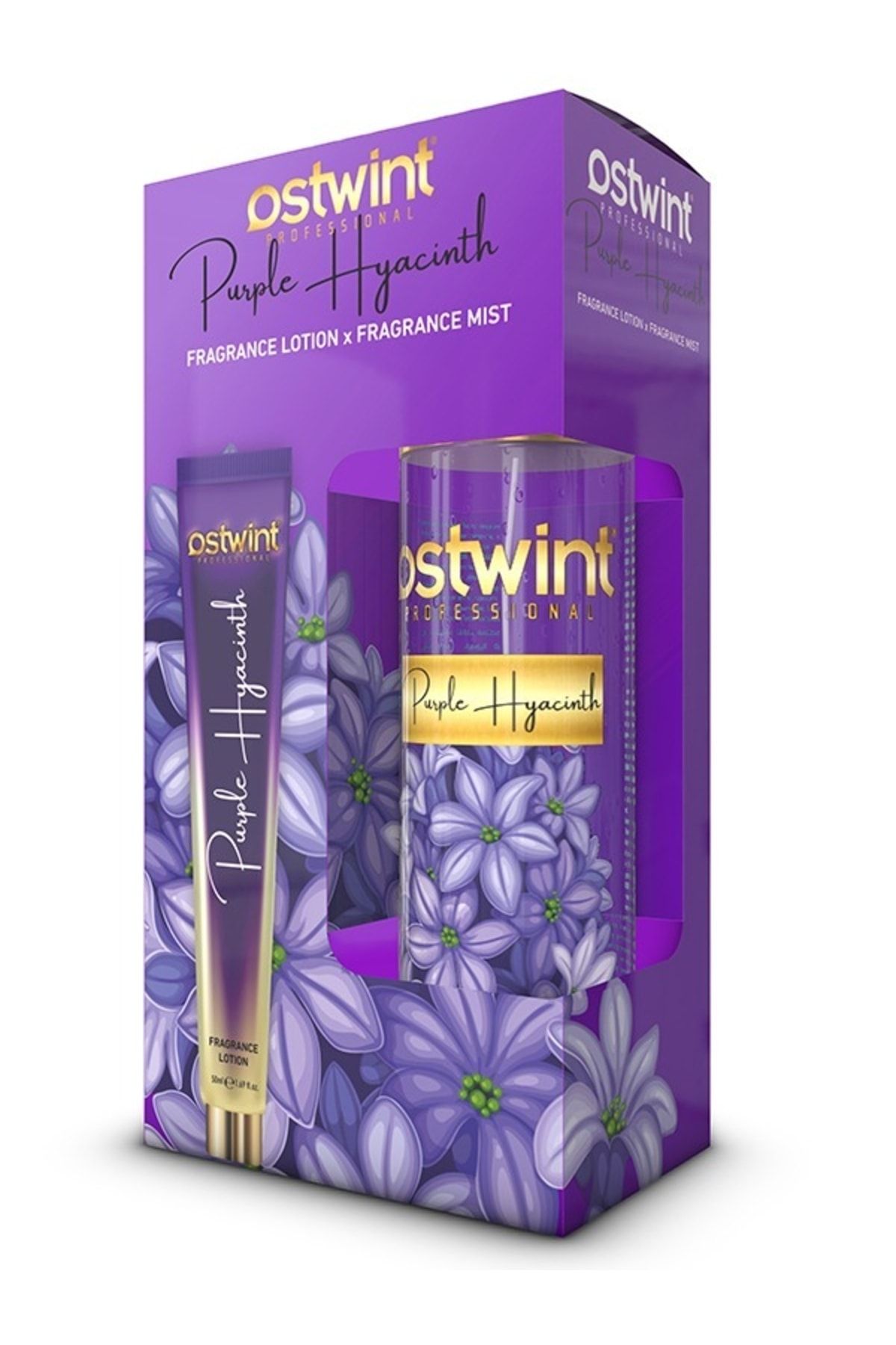 Ostwint 1+1 Purple Hyacinth Body Mist - Body Lotion 200 Ml+ 50 Ml