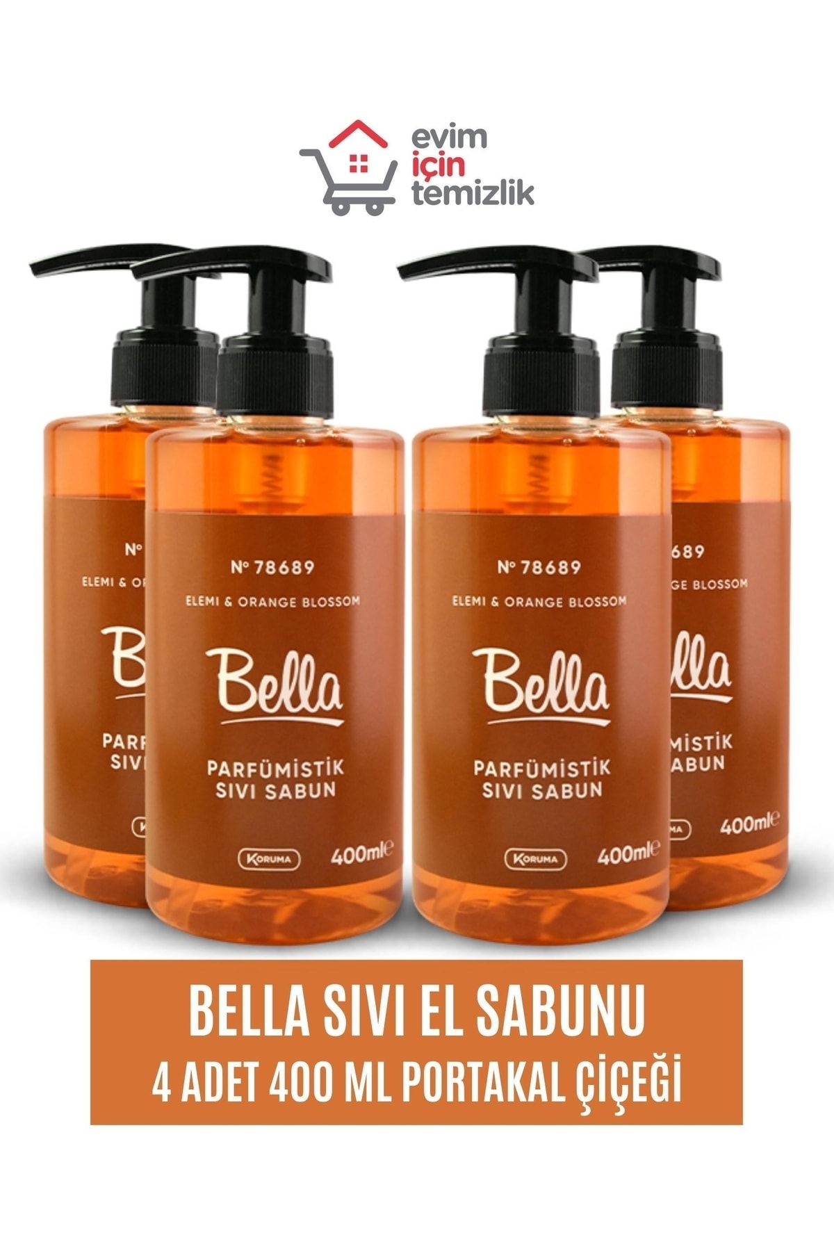 Bella Sıvı El Sabunu - 4 Adet Portakal Çiçeği