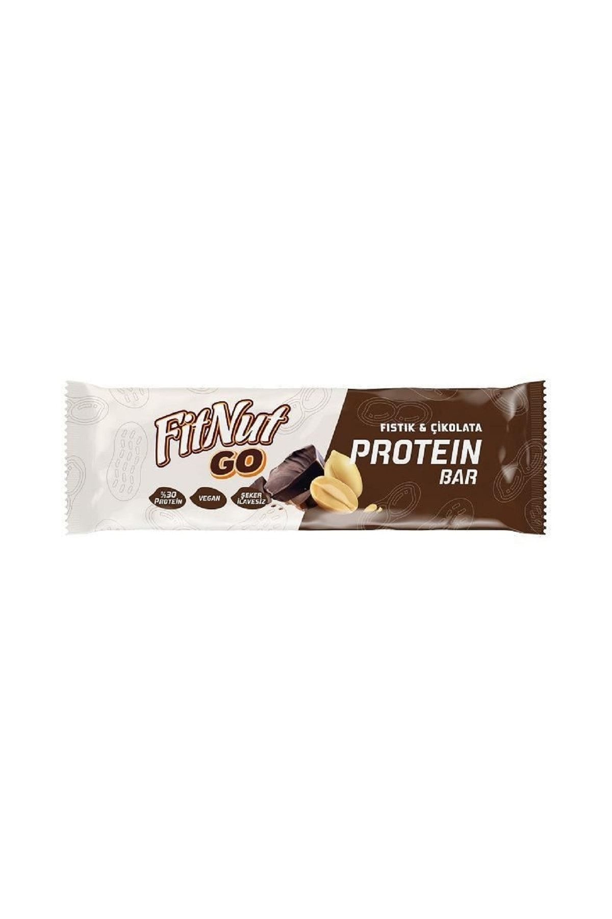 FitNut Şekersiz Çikolatalı Protein Bar  Çikolatalı-%30 Protein