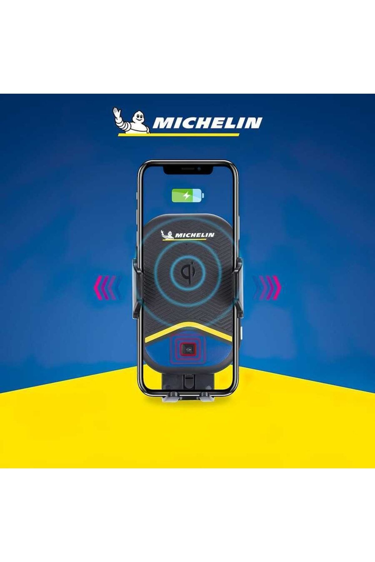Michelin Wireless Telefon Şarj Cihazı Ve Dokunmatik Akıllı Telefon Tutucu
