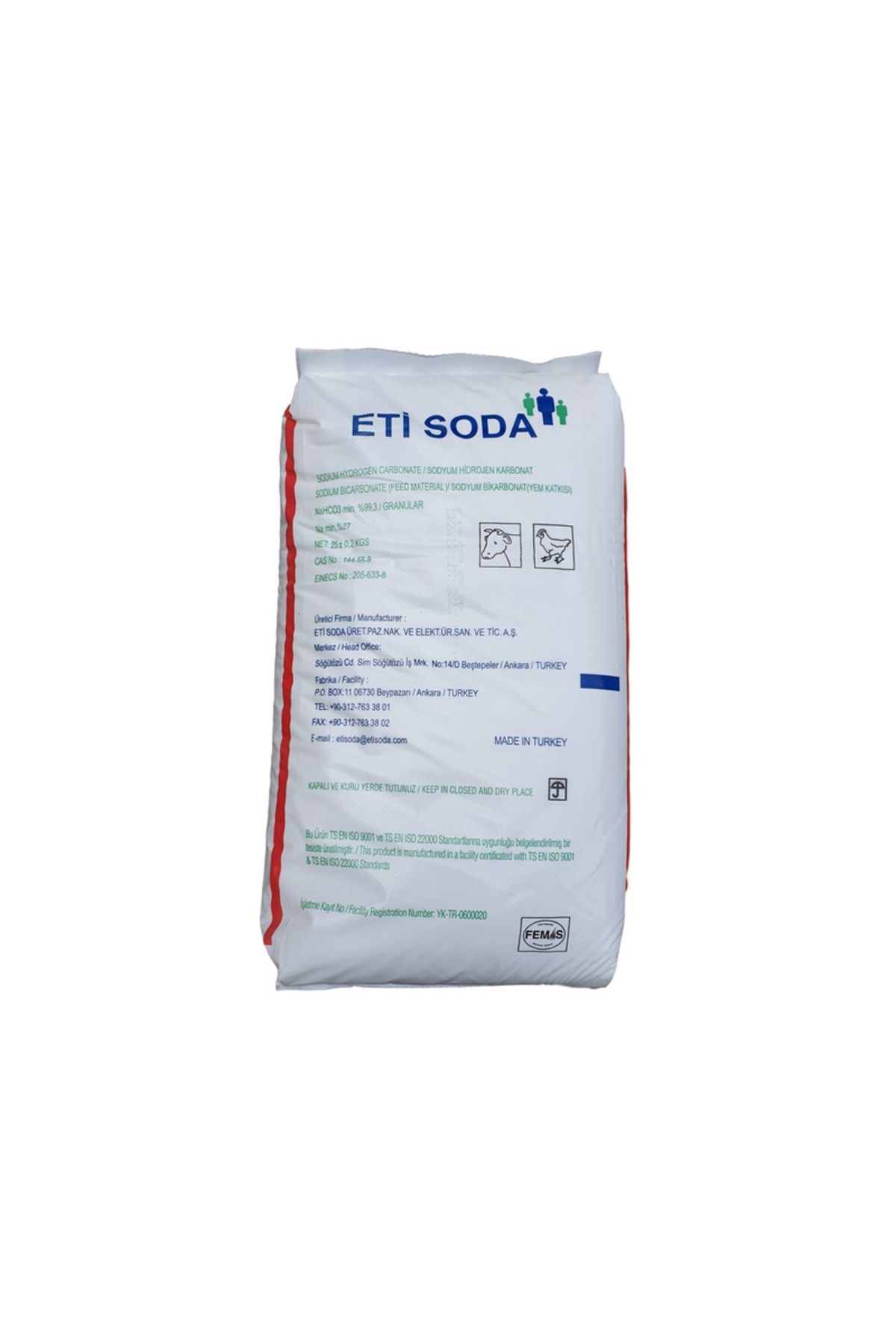 Royal Eti Soda ( S.bikarbonat ) Red Yem %99 - 25 Kg