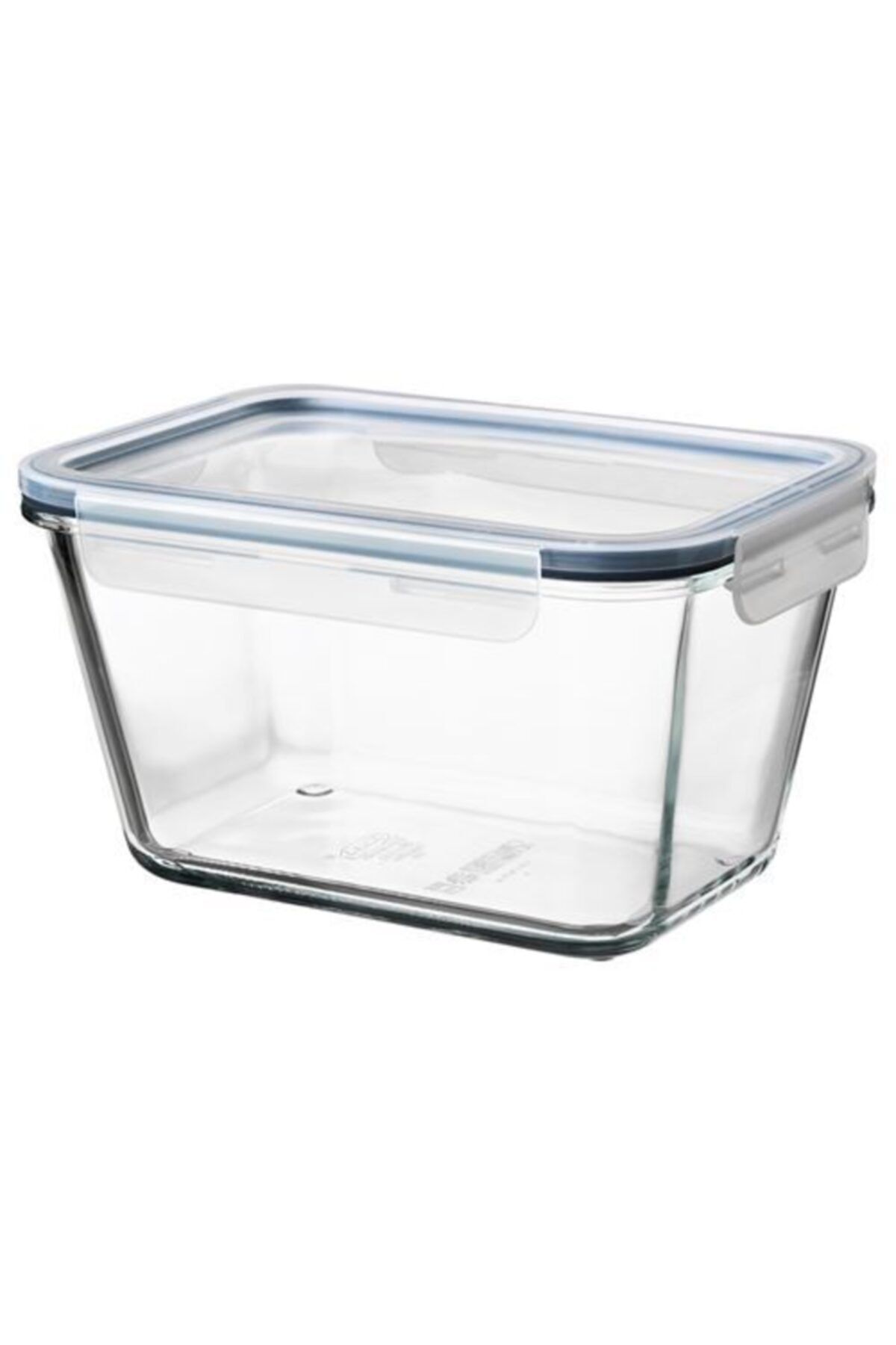 IKEA 1,8 Lt 21x15x12 Cm Dikdörtgen Kapaklı Saklama Kabı Cam - Plastik