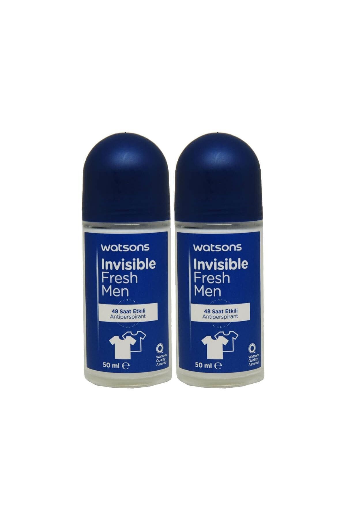 Watsons Invisible Fresh Men Roll On 50 Ml 2li Set
