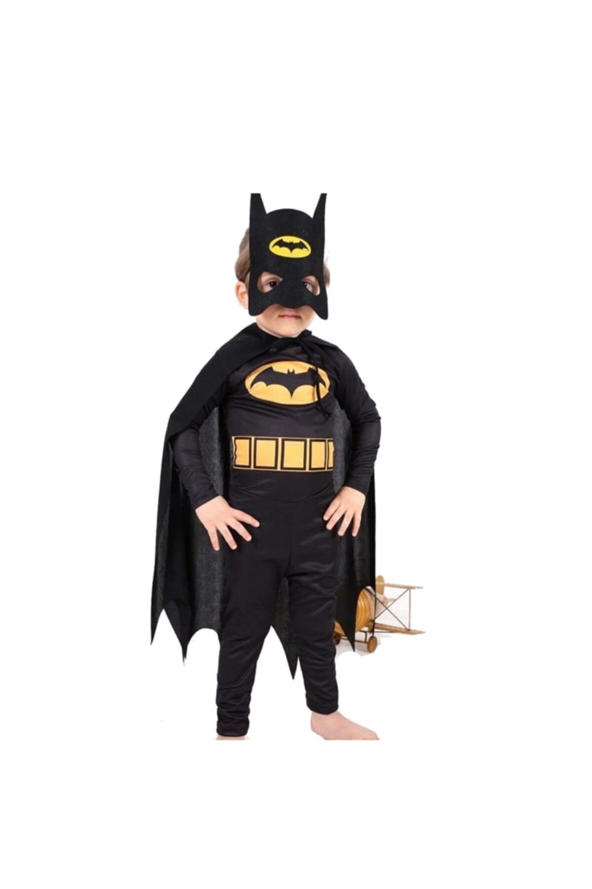 Batman Yarasa Adam Erkek Çocuk Kostümü Pelerinli Maskeli