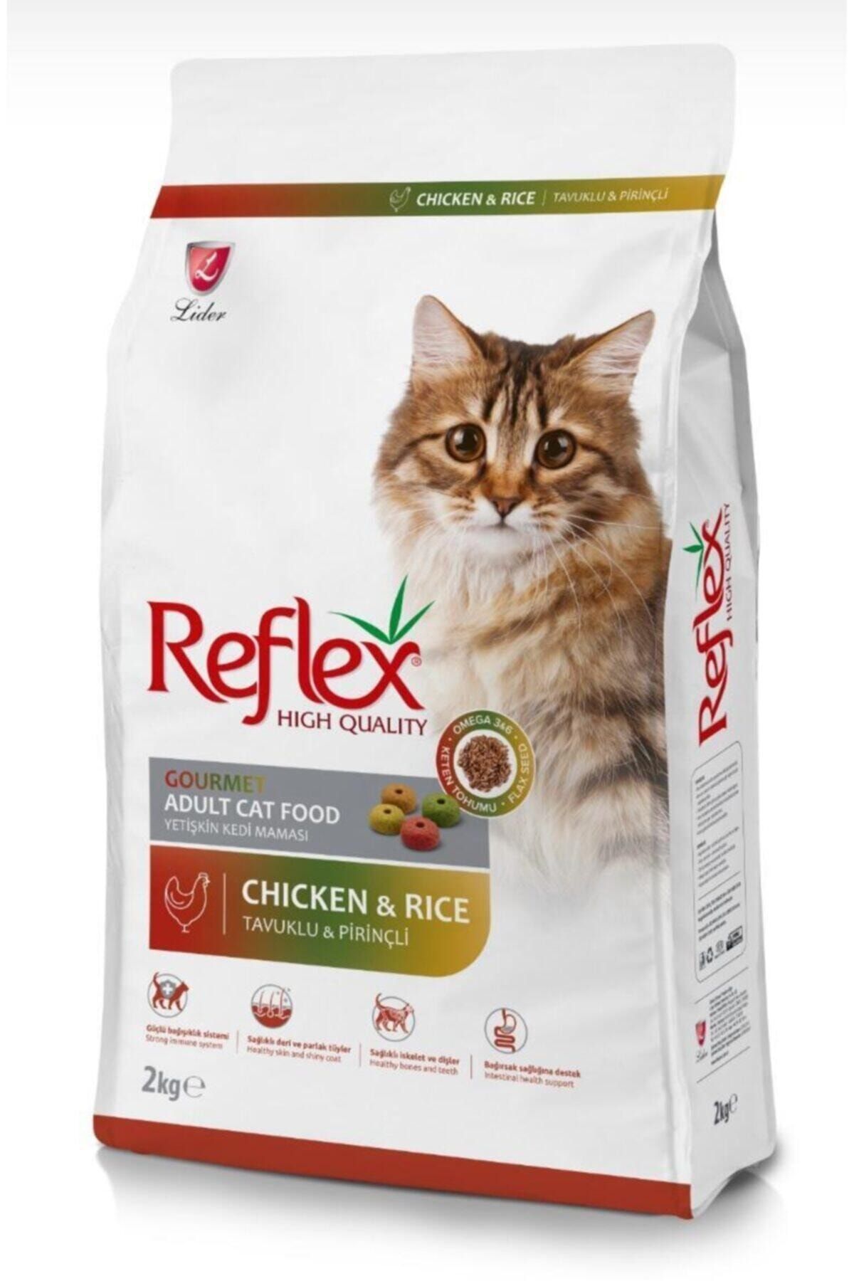 Reflex Multicolor Renkli Tavuklu Yetişkin Kedi Maması 2 Kg X 2 Paket