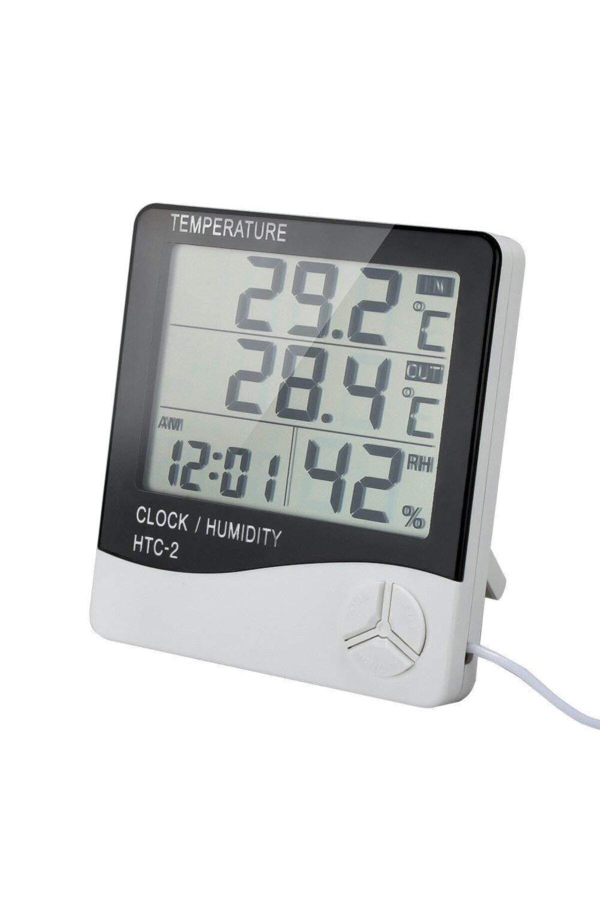 OEM Htc 2 Dijital Ekranlı Termometre Isı Nem Sıcaklık Ölçer Htc-2