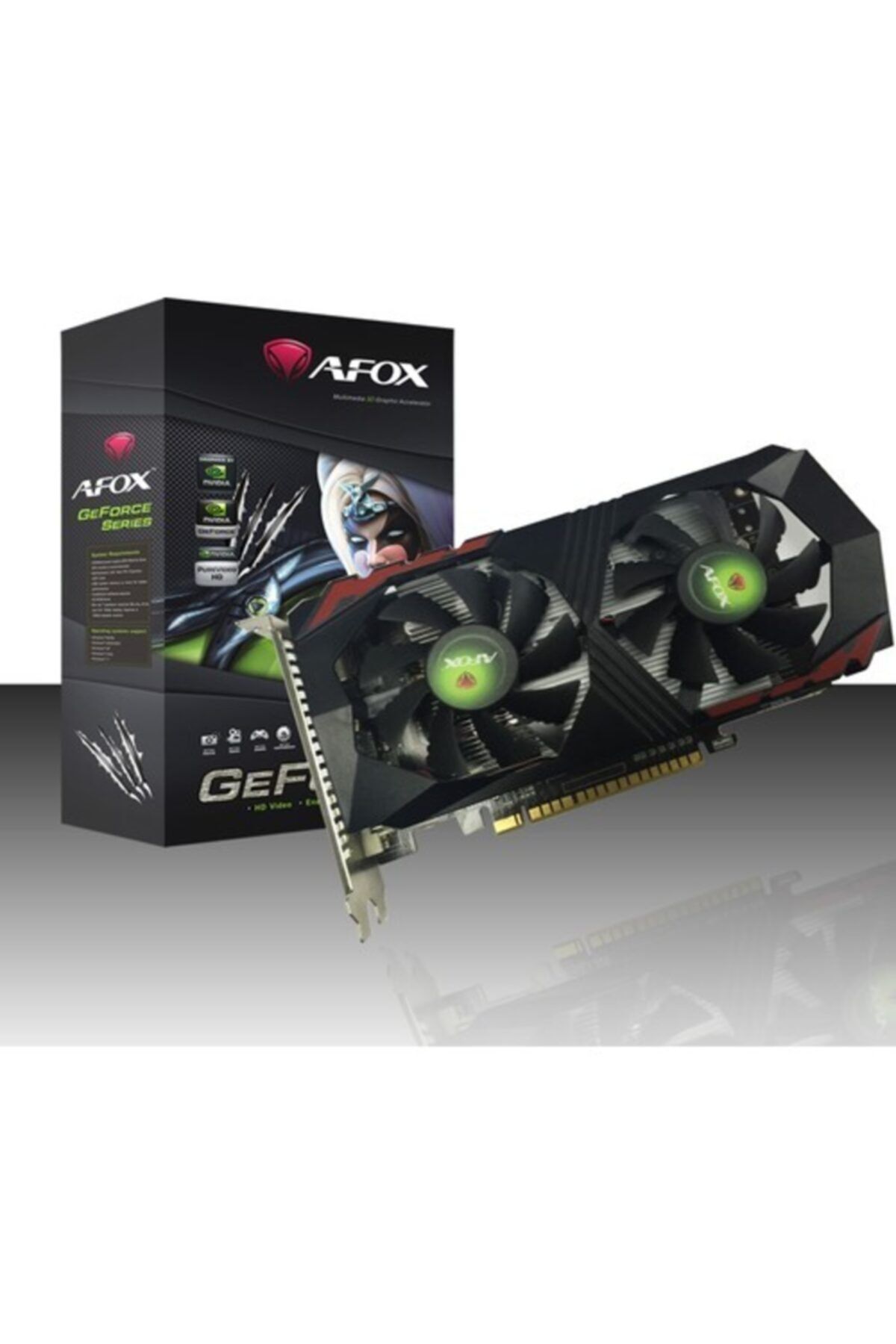 Afox Nvıdıa Geforce Gtx 1050 Ti Dual  4 Gb 128 Bit Gddr5 Ekran Kartı Af1050tı 4096d5h2