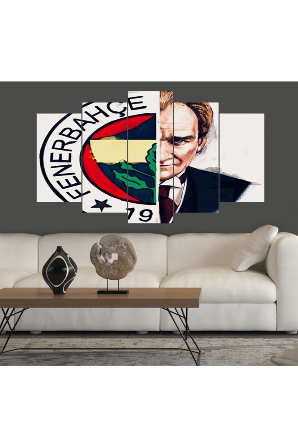 BİRYILDIZ DİZAYN Mustafa Kemal Atatürk ve Fenerbahçe Tasarımlı Mdf Tablo