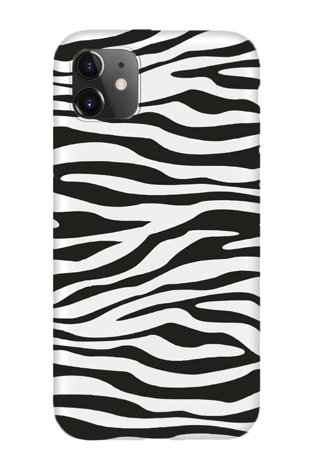shoptocase Iphone 11 Uyumlu Zebra-2 Desenli Lansman Telefon Kılıfı