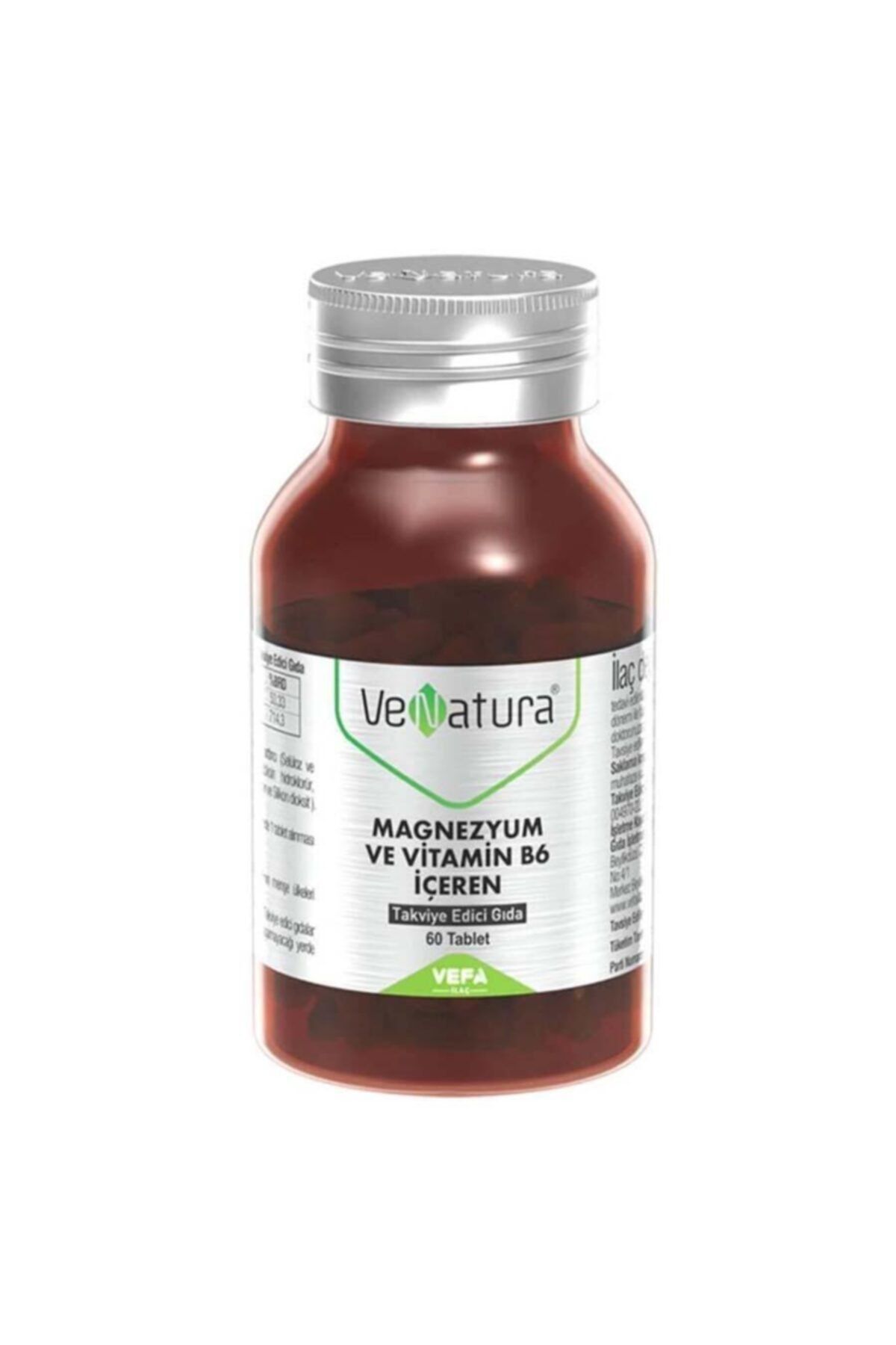 Venatura Magnezyum ve Vitamin B6 Takviye Edici Gıda 60 Tablet