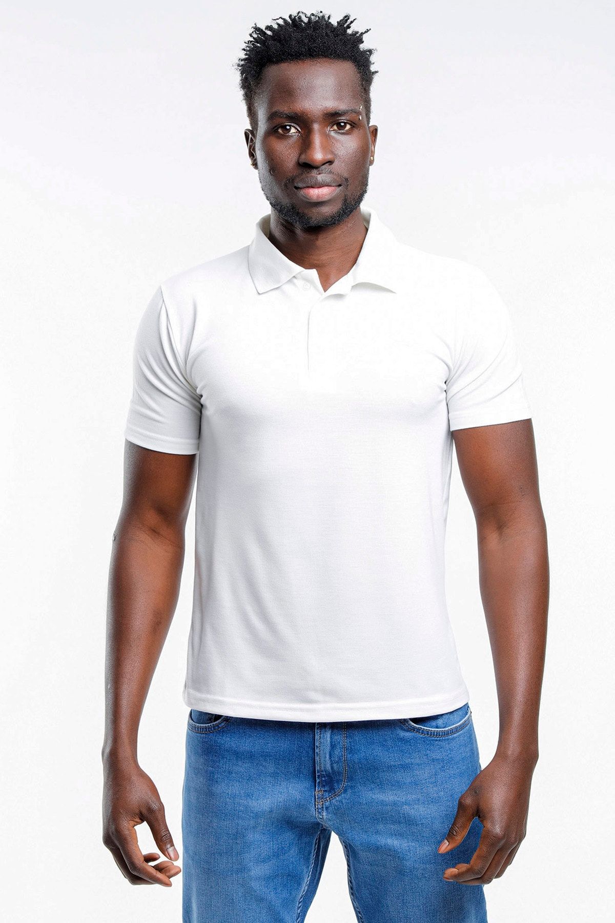 Slazenger Erkek Kırık Beyaz T-shirt St11te130