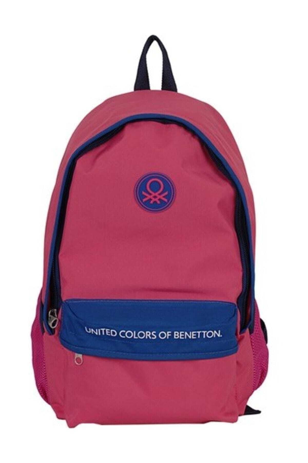 Benetton United Colors Of 96065 Okul Çantası Pembe - Lacivert