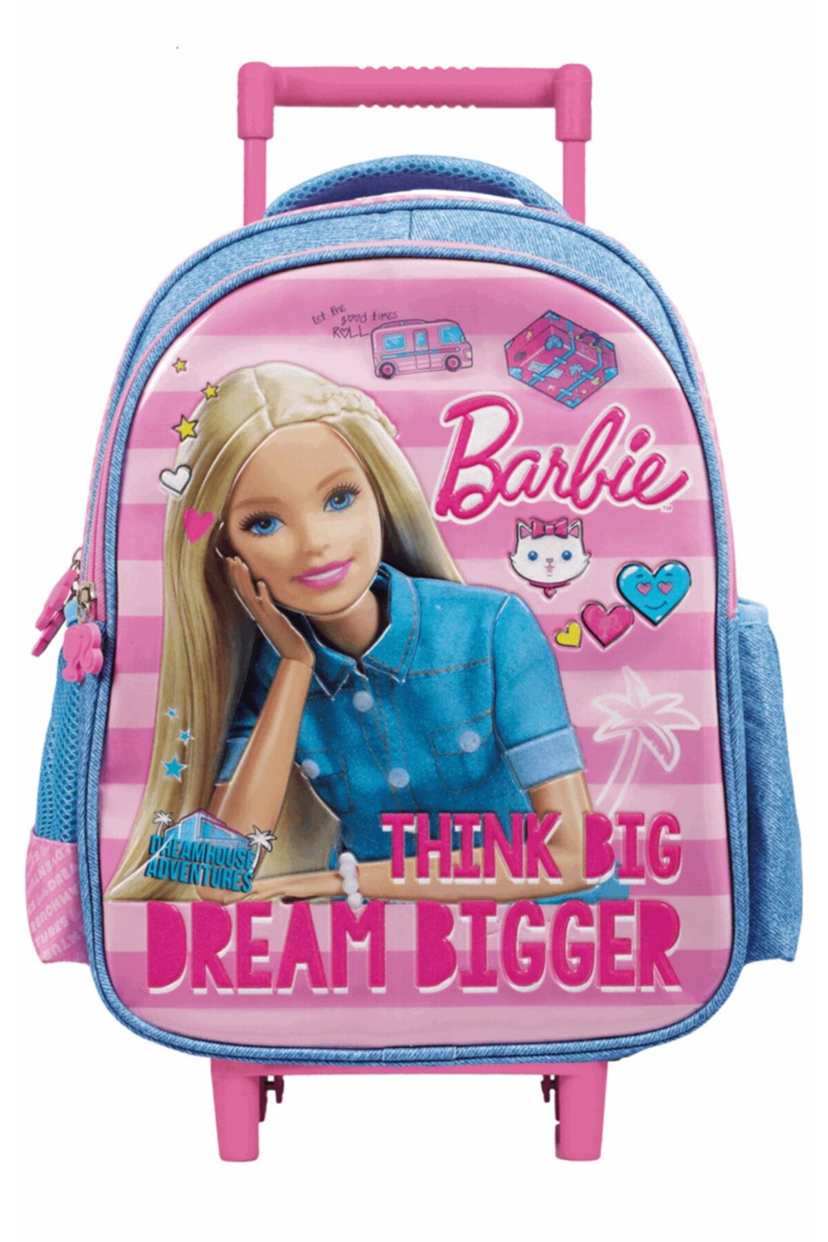 Barbie Çek Çekli Okul Çantası 5007