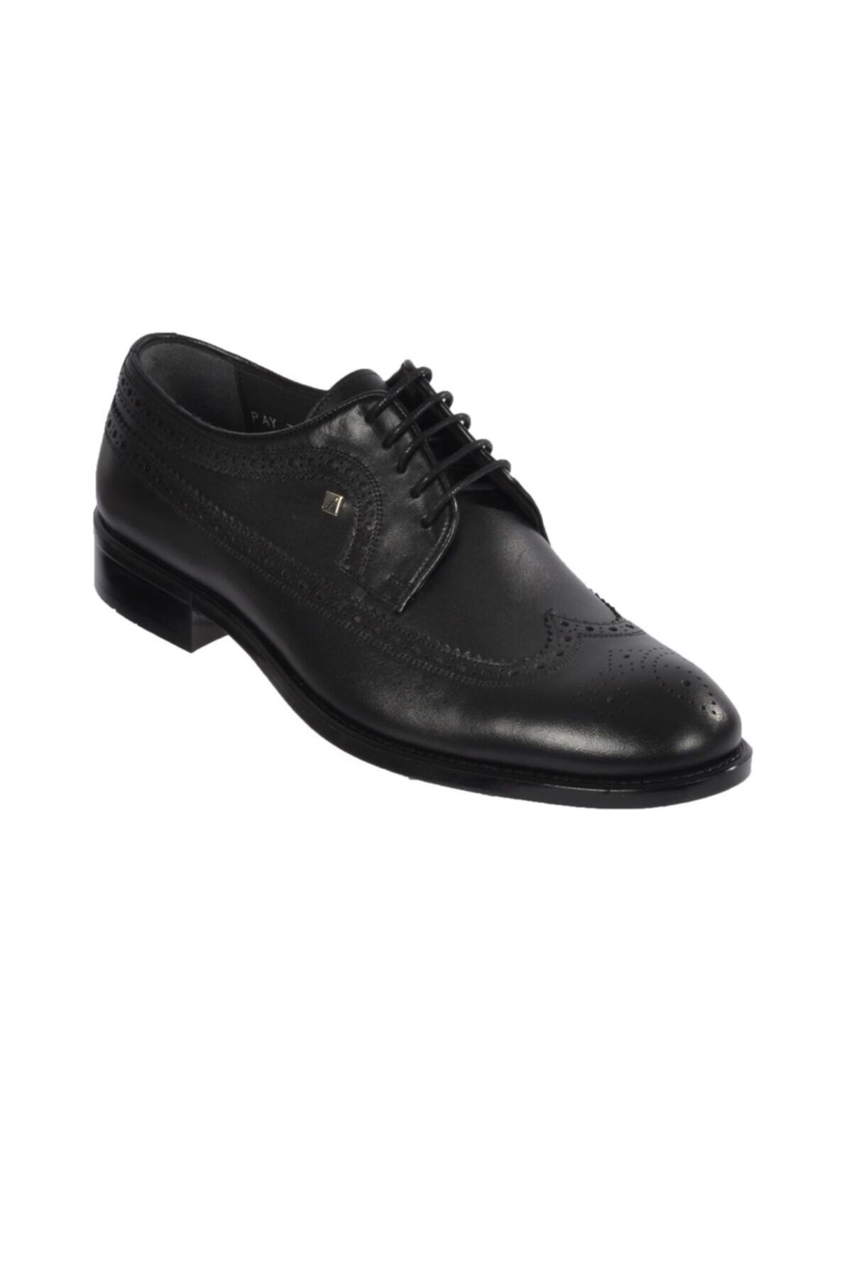 Fosco 7100 Siyah Erkek Hakiki Deri Klasik Ayakkabı