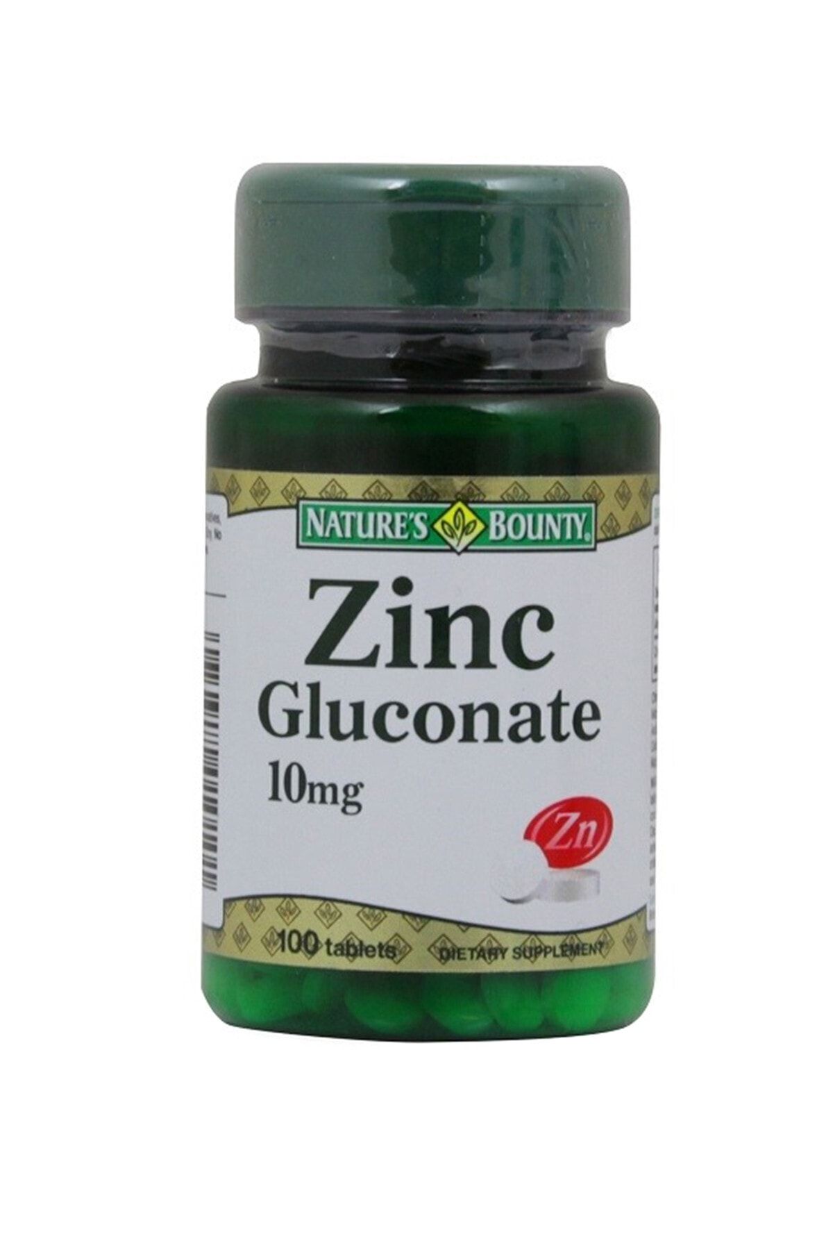 Natures Bounty Zinc Gluconate 10 Mg 100 Tablet