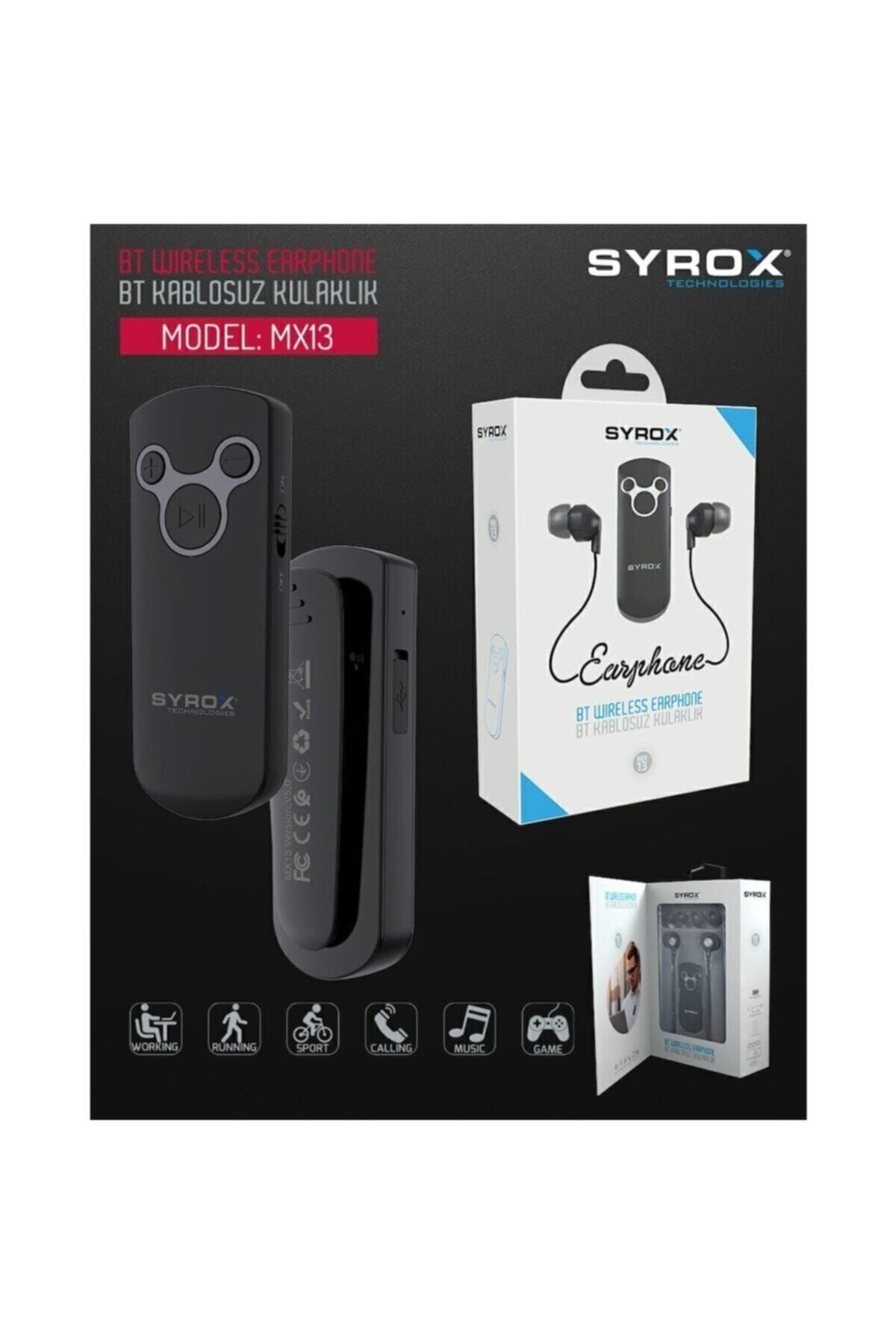 Syrox Mx13 Beyaz Kablosuz Kulak Içi Mikrofonlu Bluetooth Kulaklık 5.0 (çift Telefon Ile Eşleşme)
