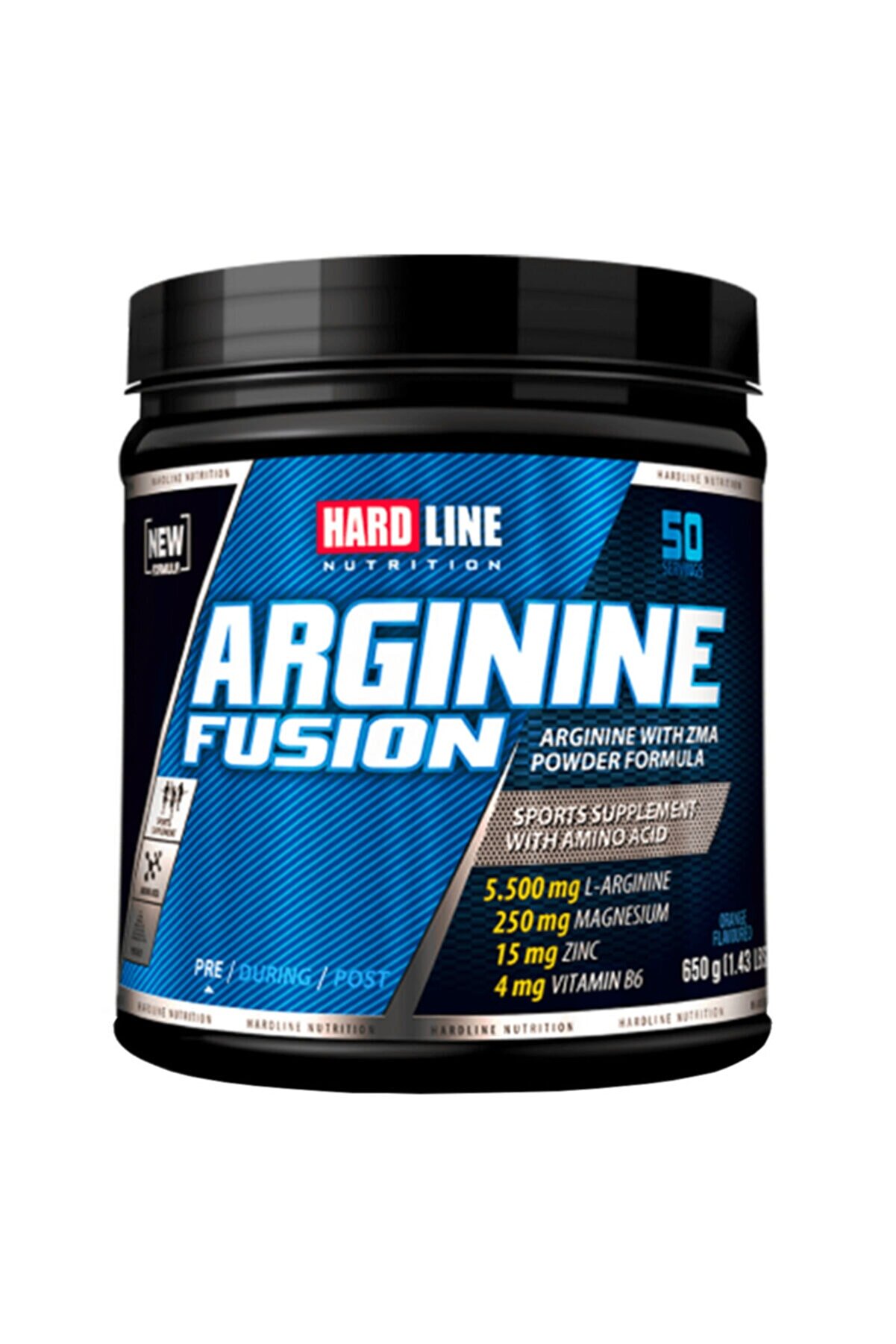 Hardline Arginine Fusion Portakal 650 gr Portakal Aromalı Powder