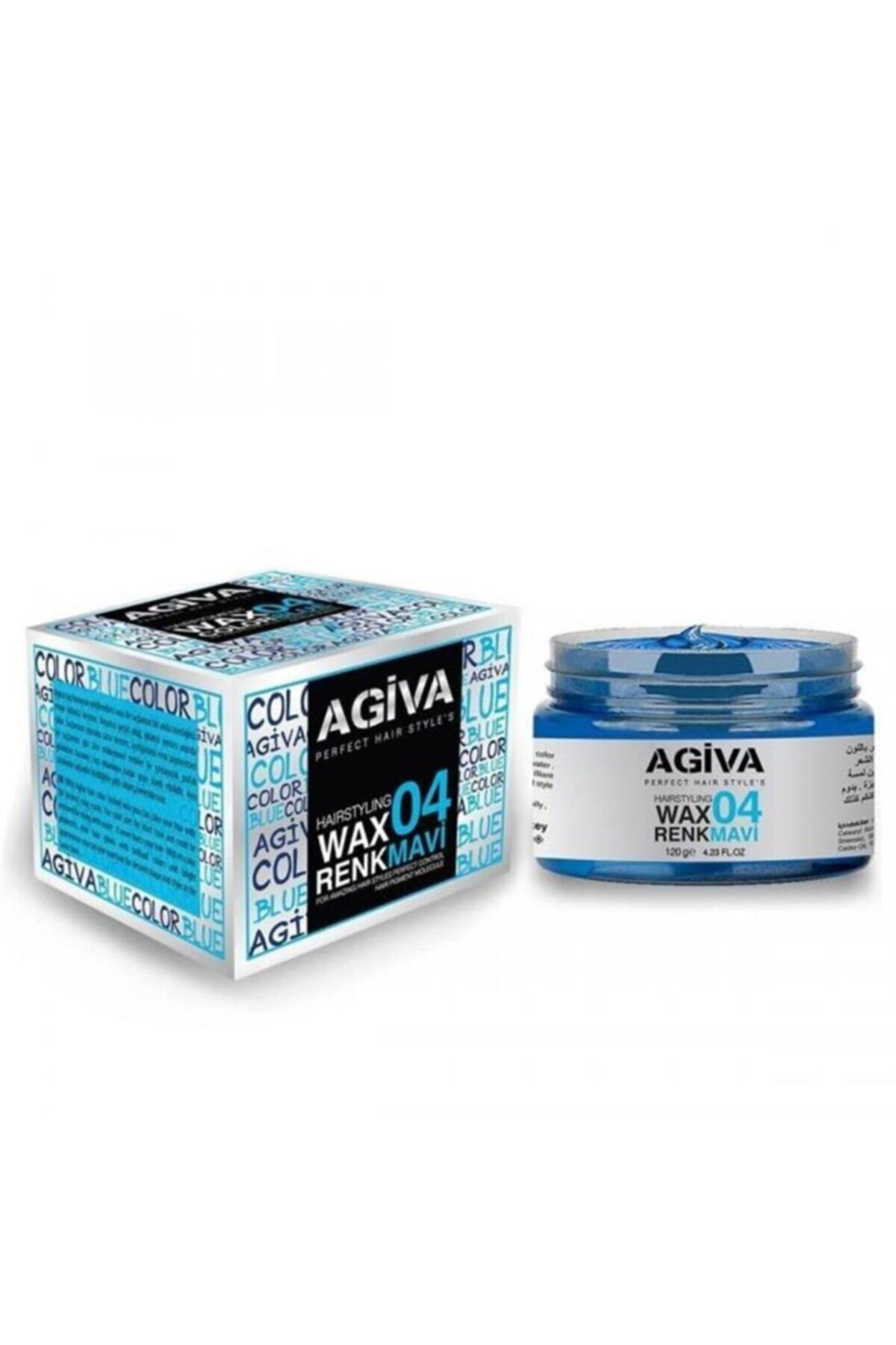 Agiva Hairstyling Renkli Wax 120gr Mavi 04