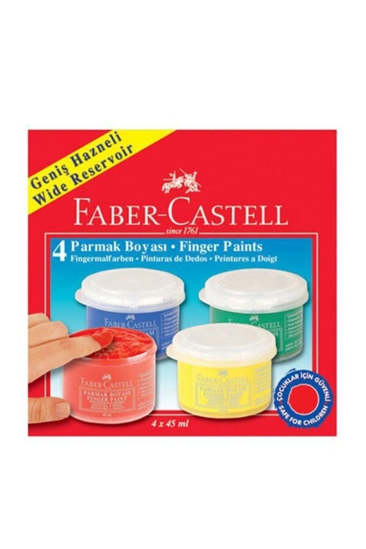 Faber Castell Parmak Boyası 4 Renk 45 ml 160412