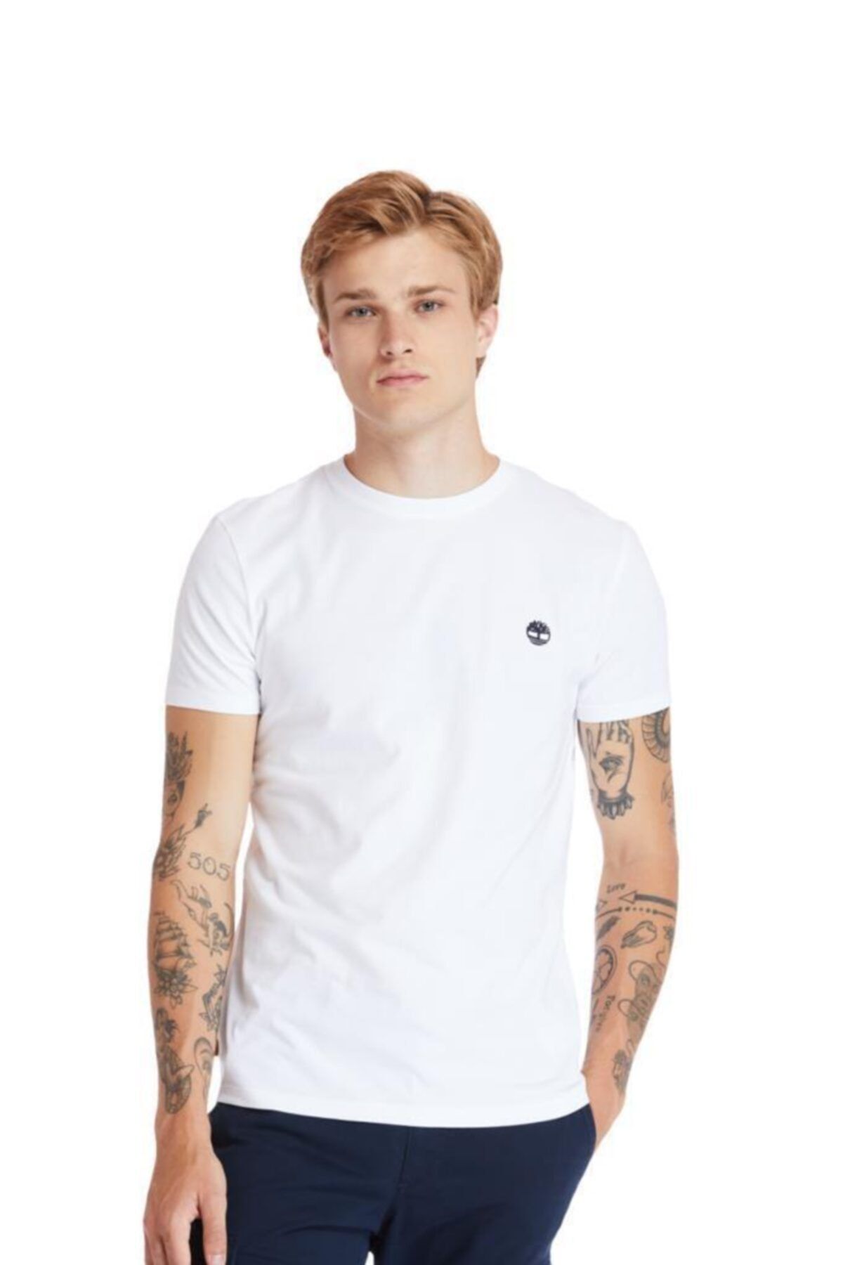 Timberland SS DUNSTAN RIVER JERSEY C Beyaz Erkek T-Shirt 101096706