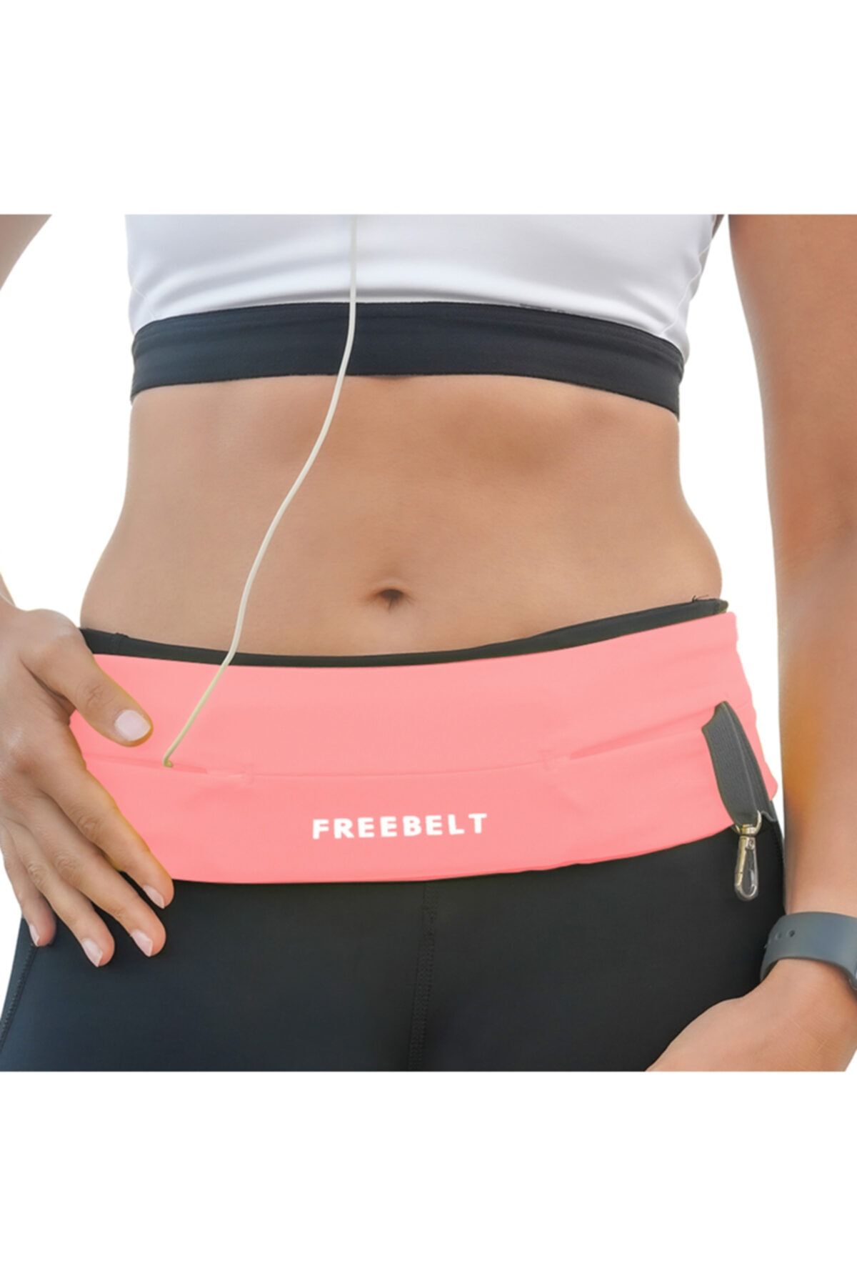 Freebelt Soft Pembe Yeni Nesil Spor Bel Çantası Koşu ve Fitness Kemeri