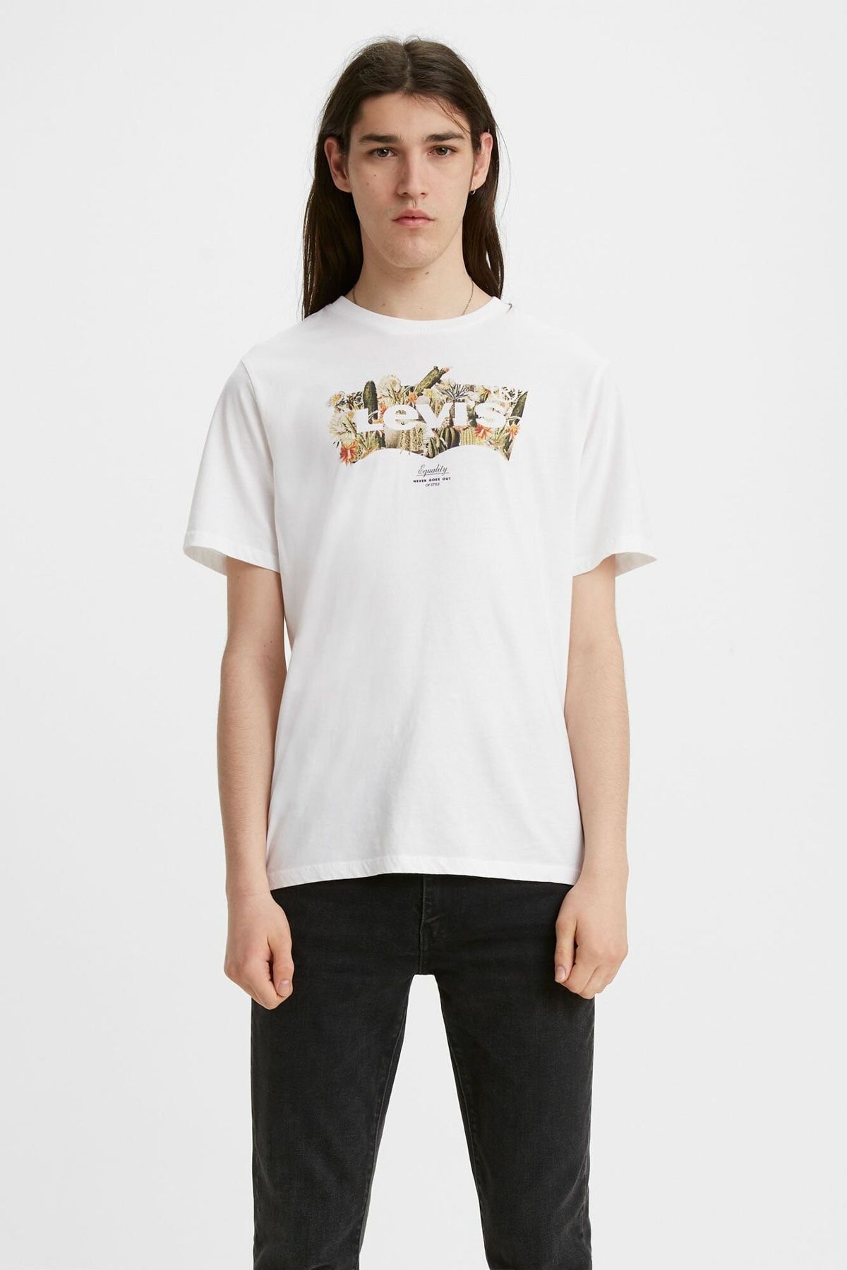 Levi's Erkek Beyaz Kısa Kollu T-shirt 22489-0277