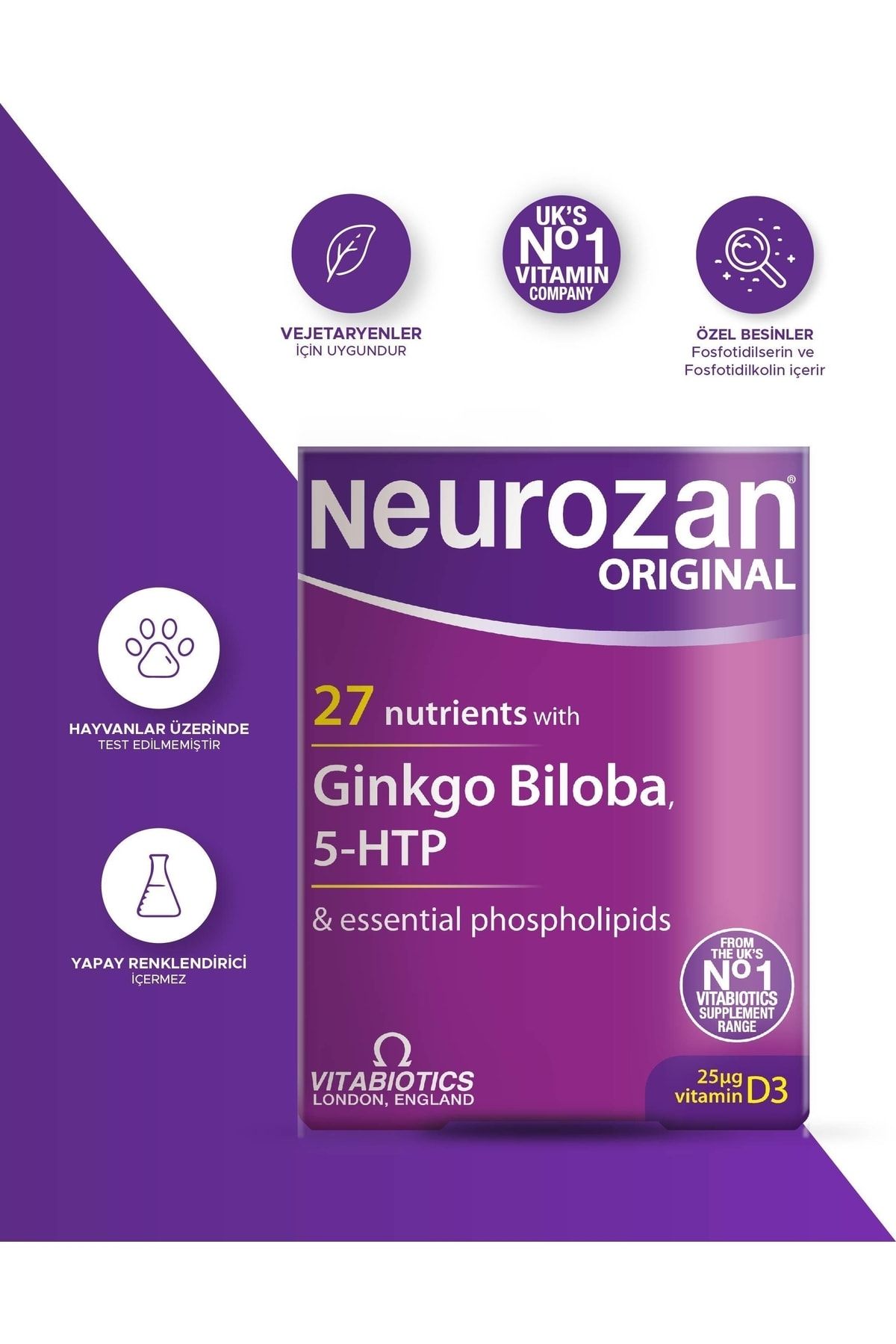 Neurozan Vitabiotics Original 30 Tablet