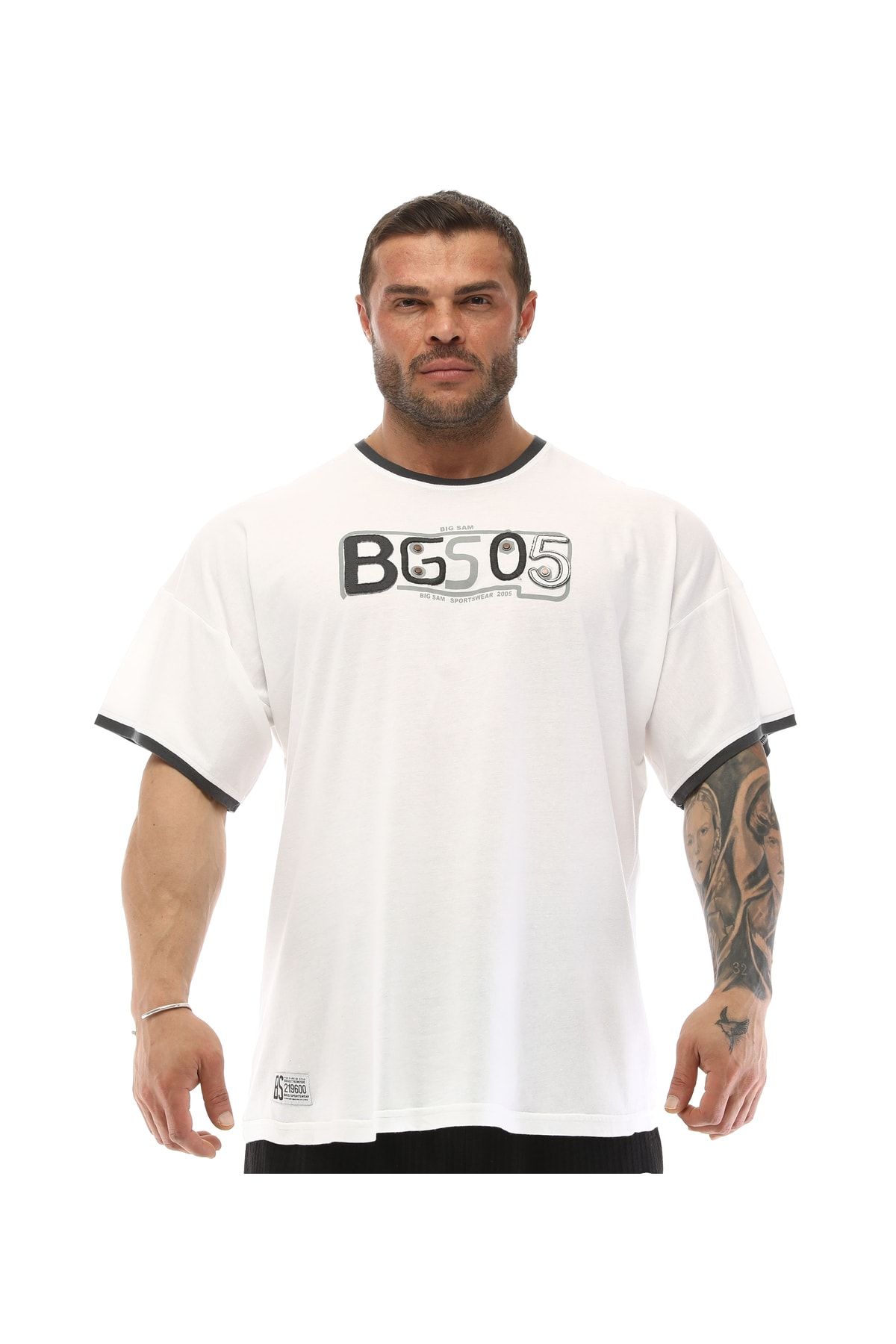 Big Sam Beyaz Antrenman Tişörtü 2586