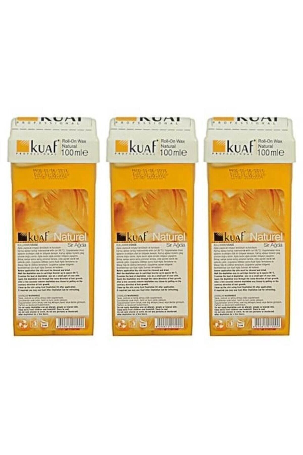 Kuaf Profesyonel Kartuş Sir Ağda Naturel 100 Ml 3 Adet