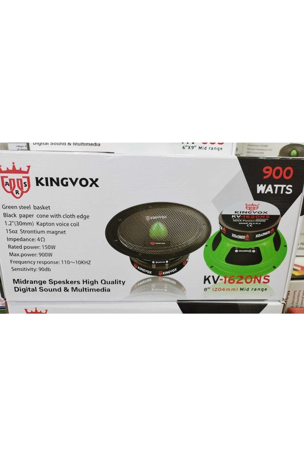 Genel Markalar Yeşil Dev Kv-1620ns 20cm Midrange 900w