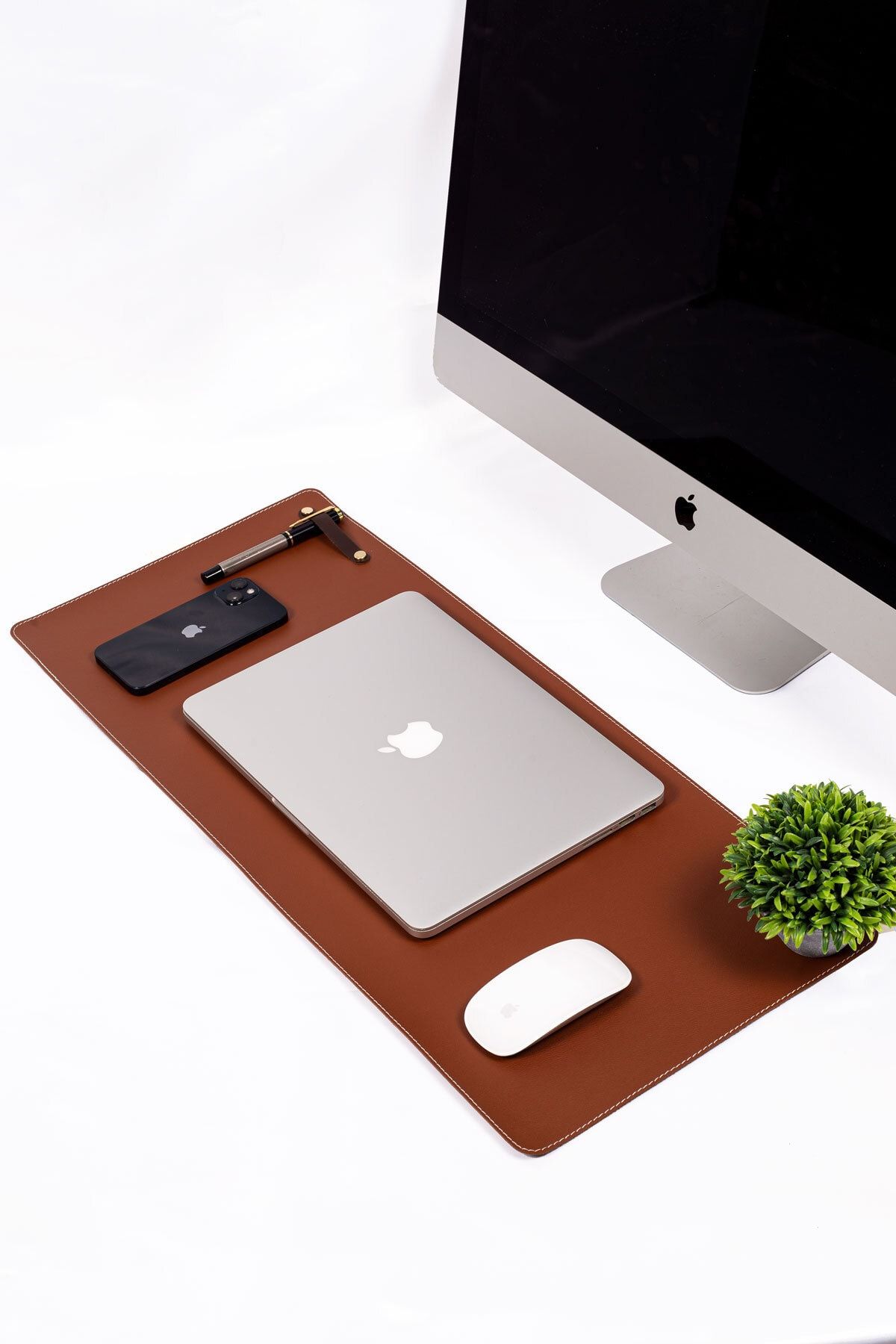 isimliksepeti Pu Deri Ofis Masa Matı Laptop Sümen Takımı Geniş Mouse Pad