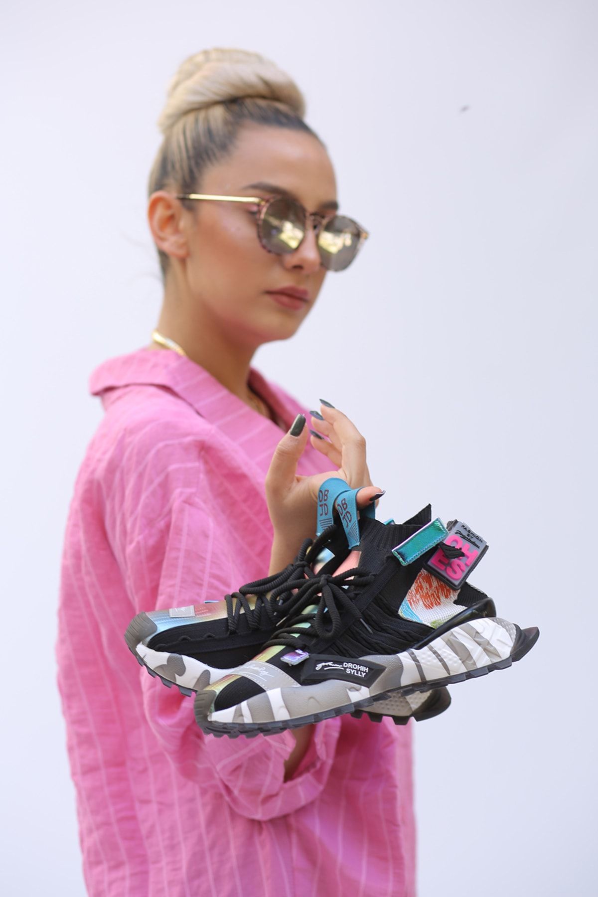 Guja Rosa Doğal Deri Materyal Kadın Sneakers G038