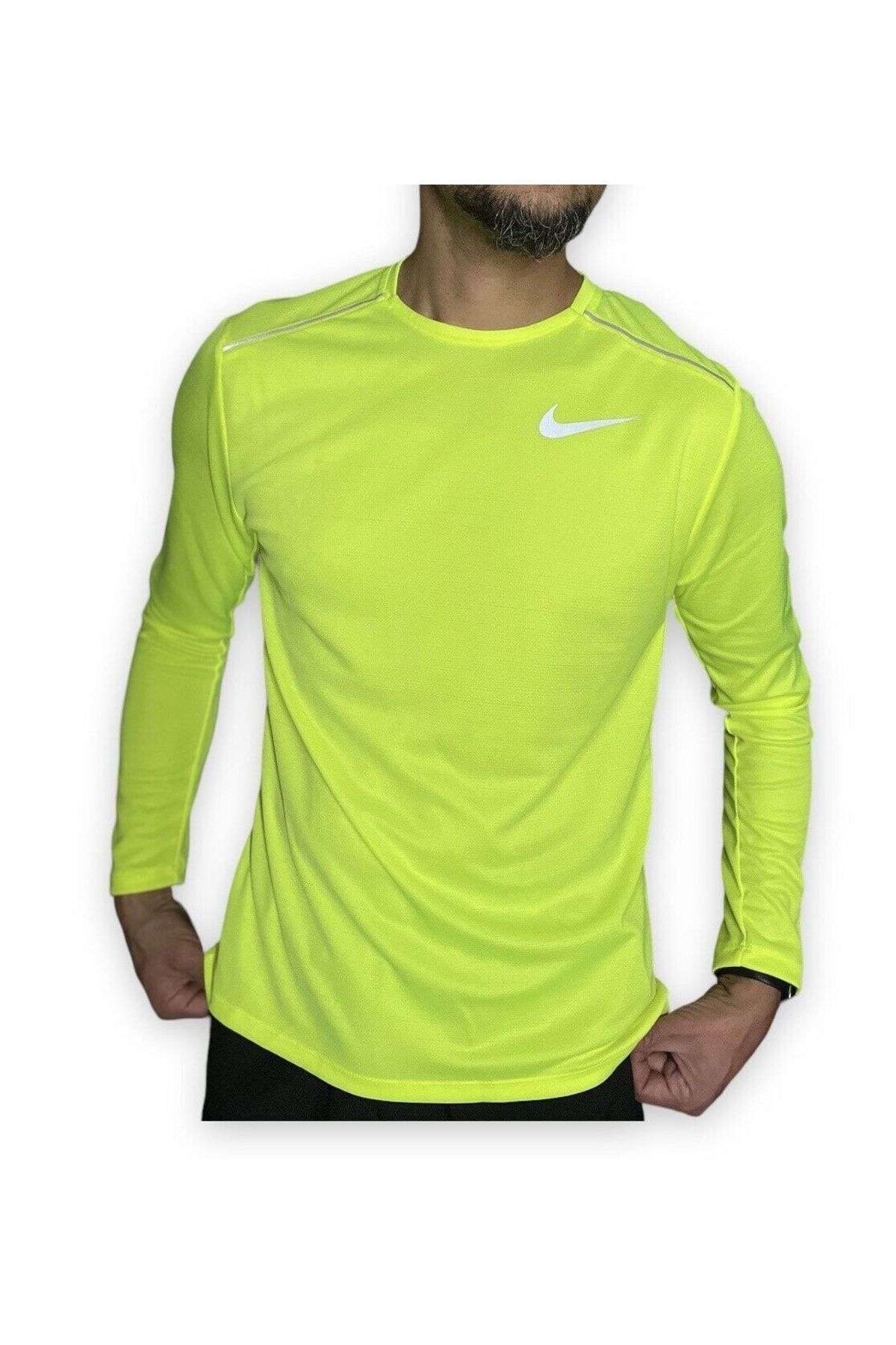 Nike Men's Long Sleeve Dry Miler Running Shirt