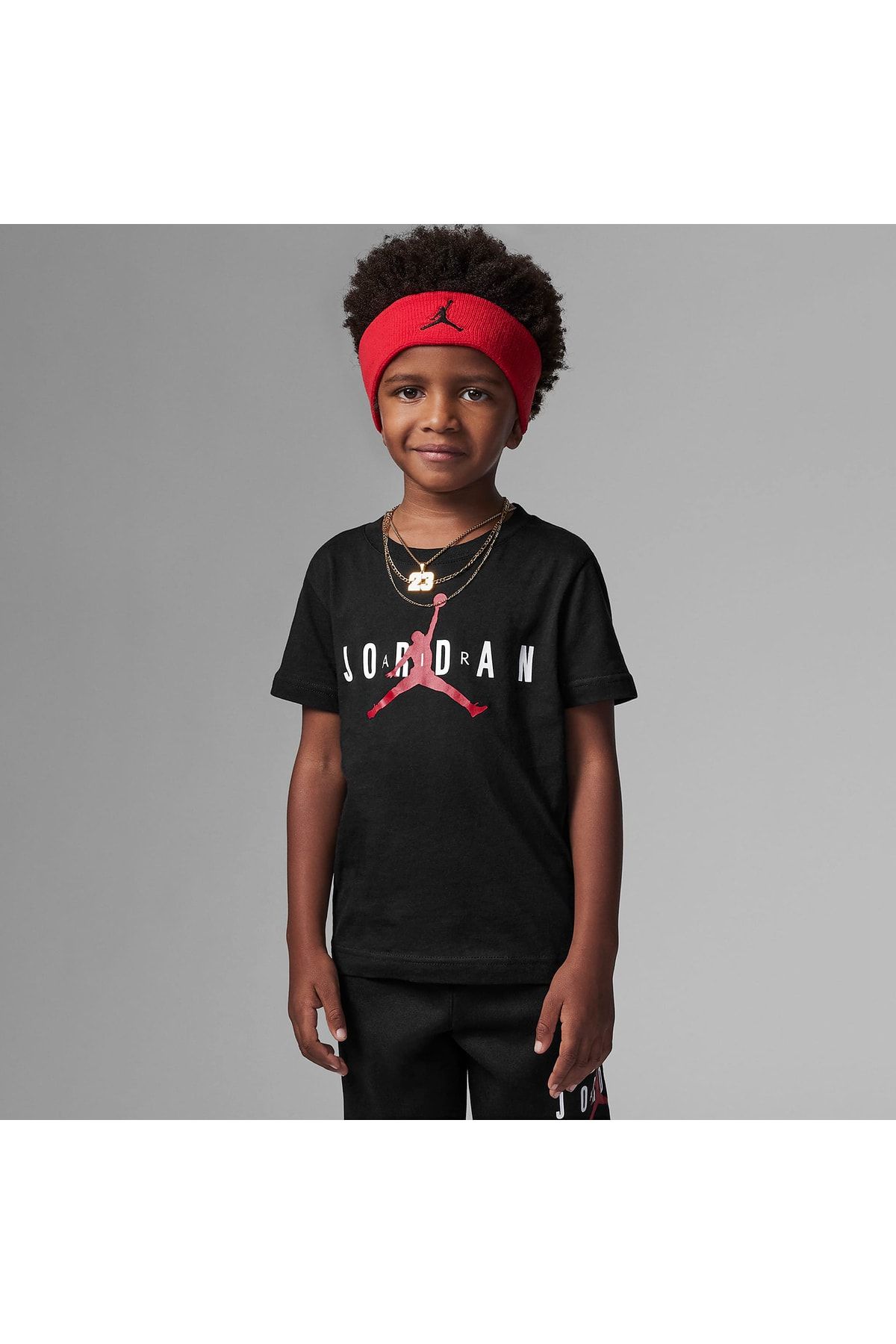 Nike Jordan Unisex Çocuk Siyah Tişört 855175-023